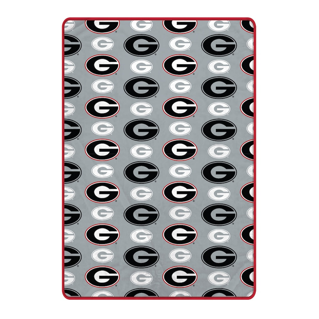 University of Georgia Bulldogs - Logo Roll Ultra Cozy Oversized 66x80" Blanket - Sports Gifts, Sports Memorabilia, Sports Collectibles, Fan Shop