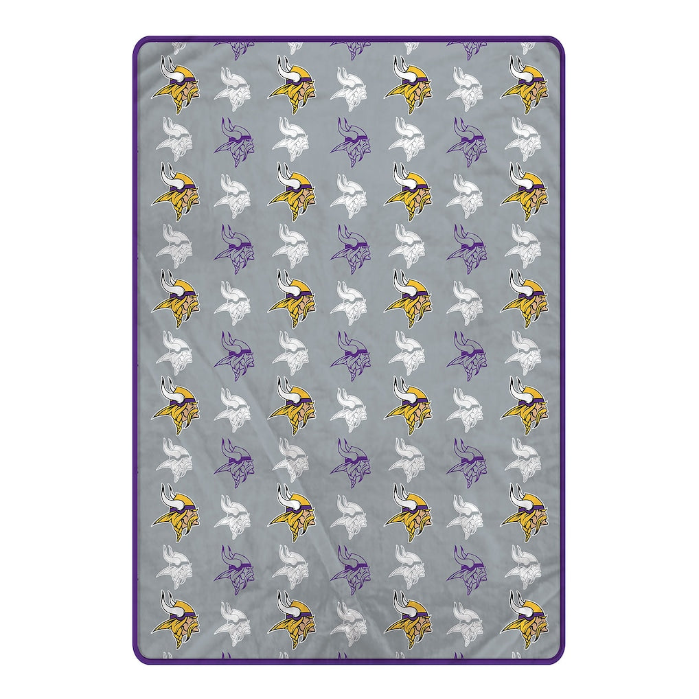 Minnesota Vikings - NFL Logo Roll Ultra Cozy Oversized 66x80" Blanket - Sports Gifts, Sports Memorabilia, Sports Collectibles, Fan Shop