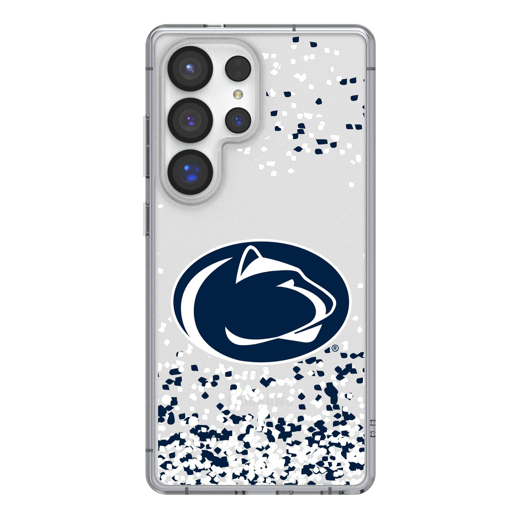 Pennsylvania State University Nittany Lions Confetti Clear Phone Case for Samsung Galaxy