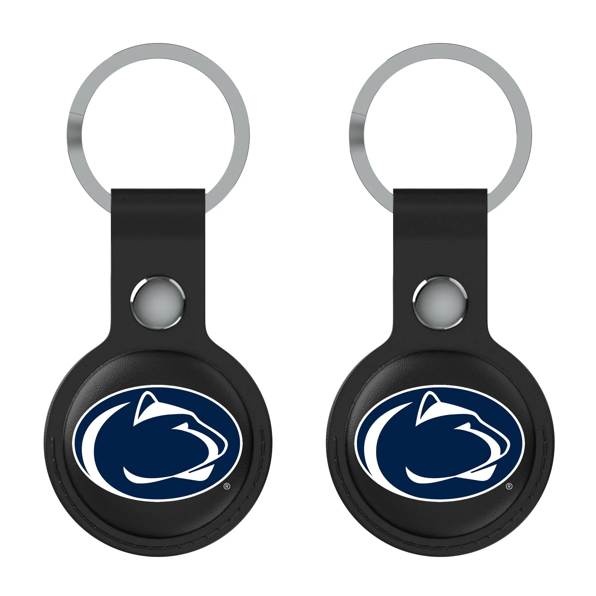 Pennsylvania State University Nittany Lions Insignia Black Airtag Holder 2-Pack