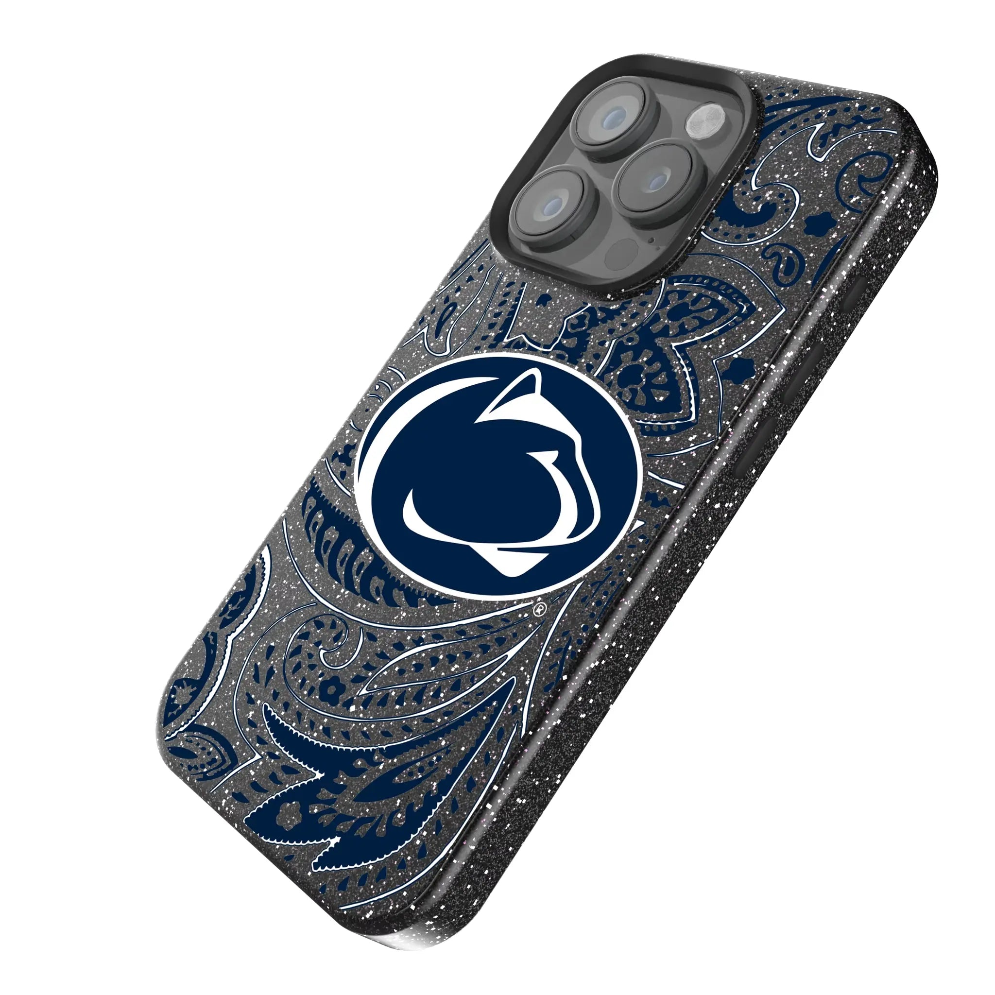 Pennsylvania State University Nittany Lions Paisley Bling Phone Case