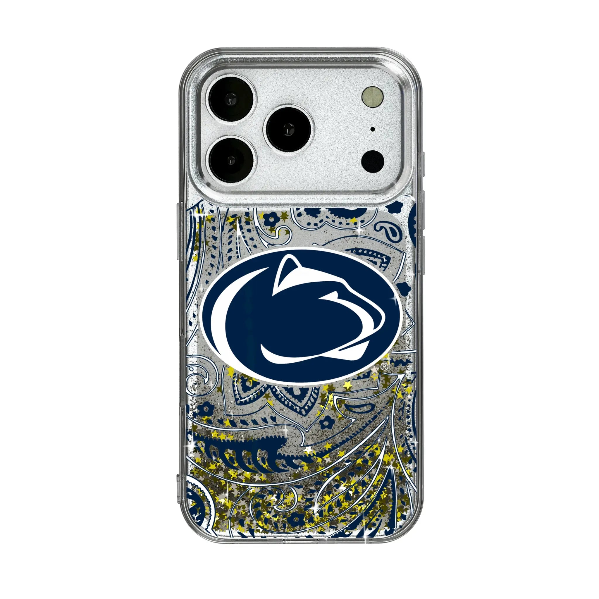 Pennsylvania State University Nittany Lions Paisley Glitter Phone Case