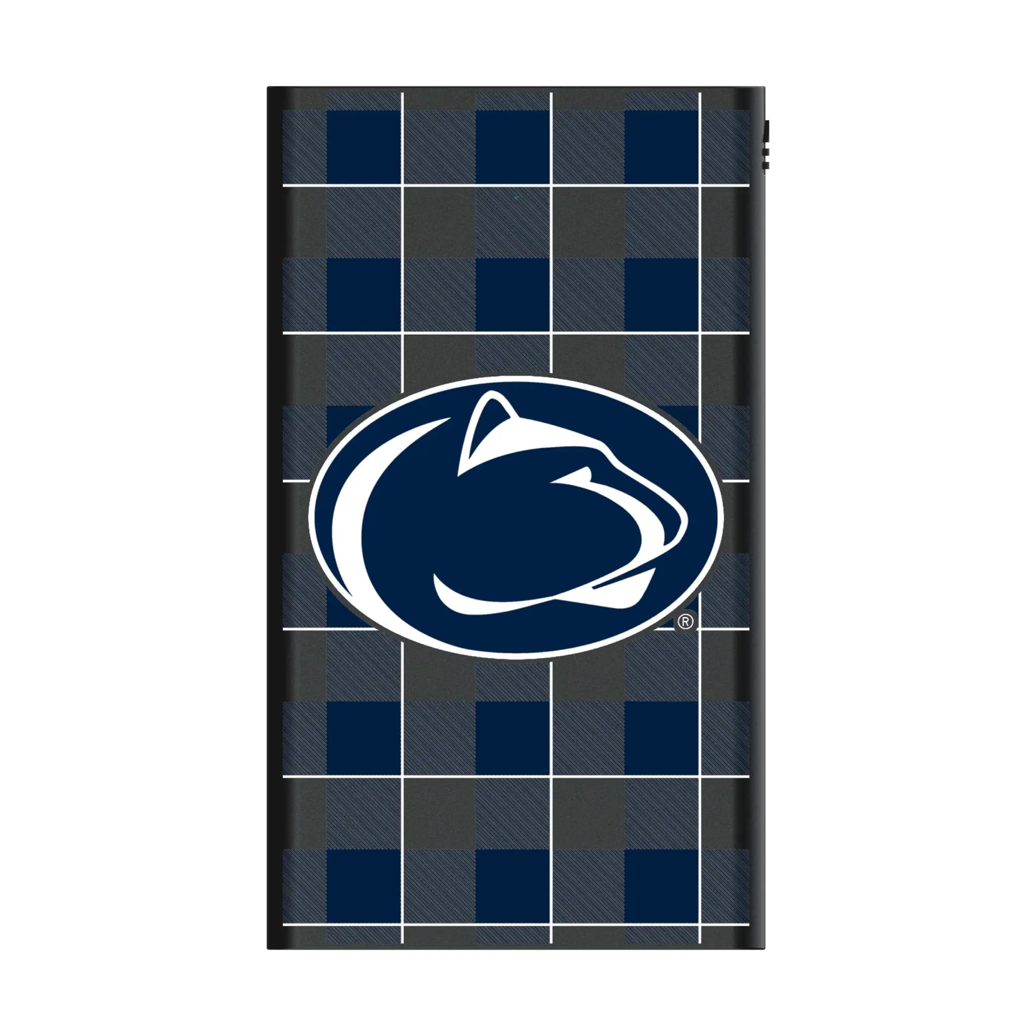 Pennsylvania State University Nittany Lions Plaid 5000mAh Flat Powerbank