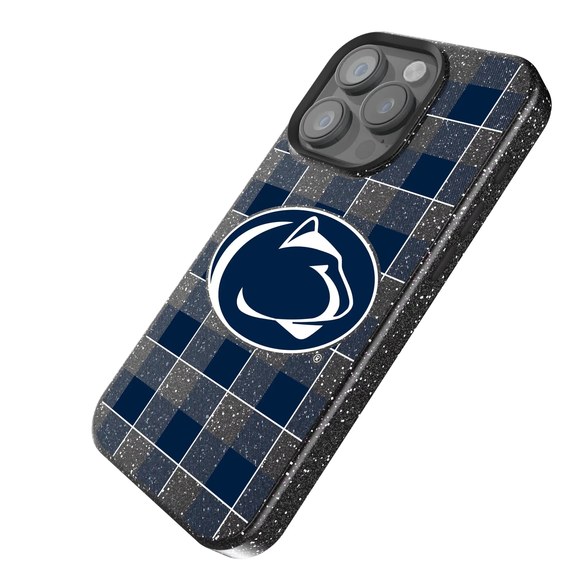 Pennsylvania State University Nittany Lions Plaid Bling Phone Case