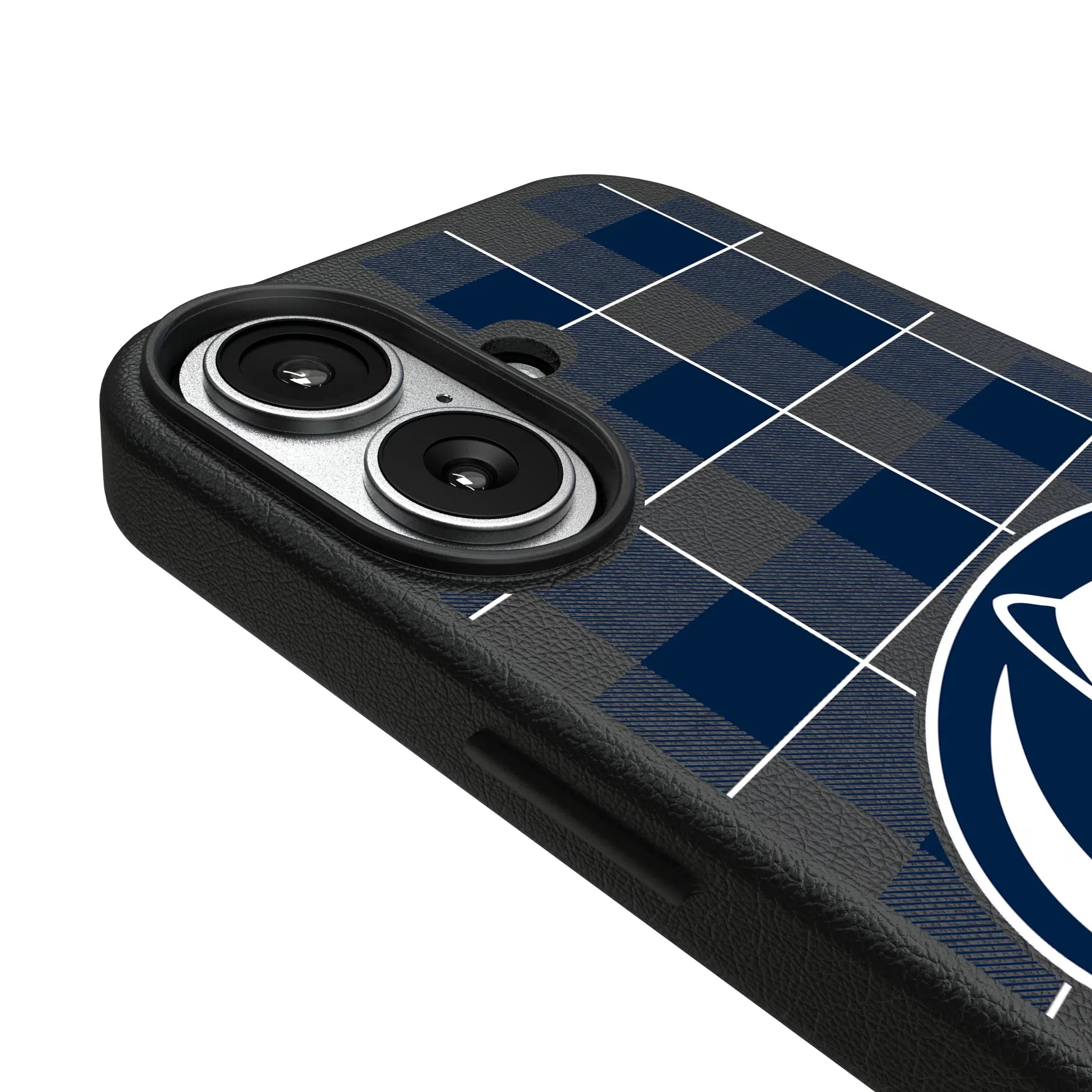 Pennsylvania State University Nittany Lions Plaid MagSafe Compatible Phone Case for Apple iPhone