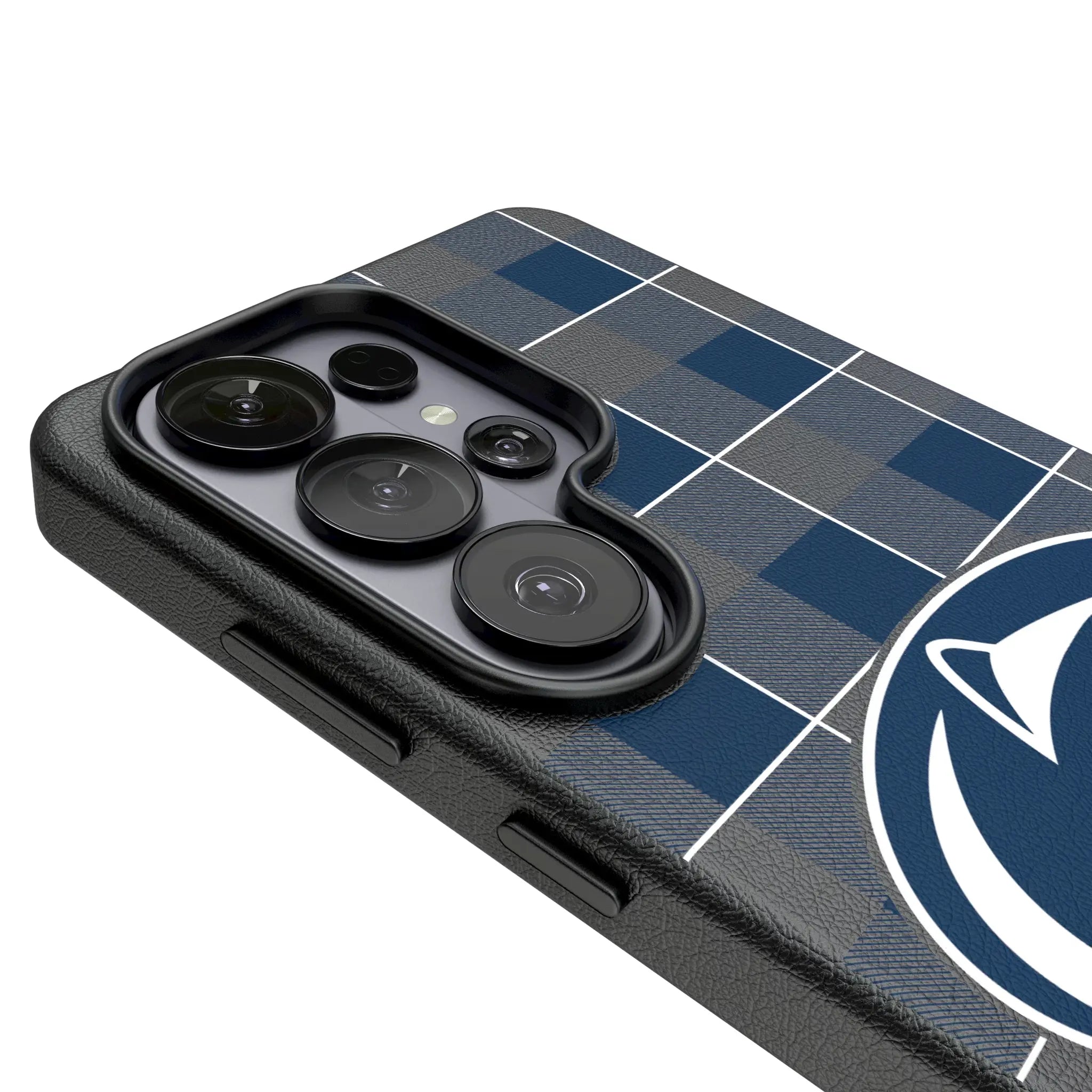 Pennsylvania State University Nittany Lions Plaid MagSafe Compatible Phone Case for Samsung Galaxy