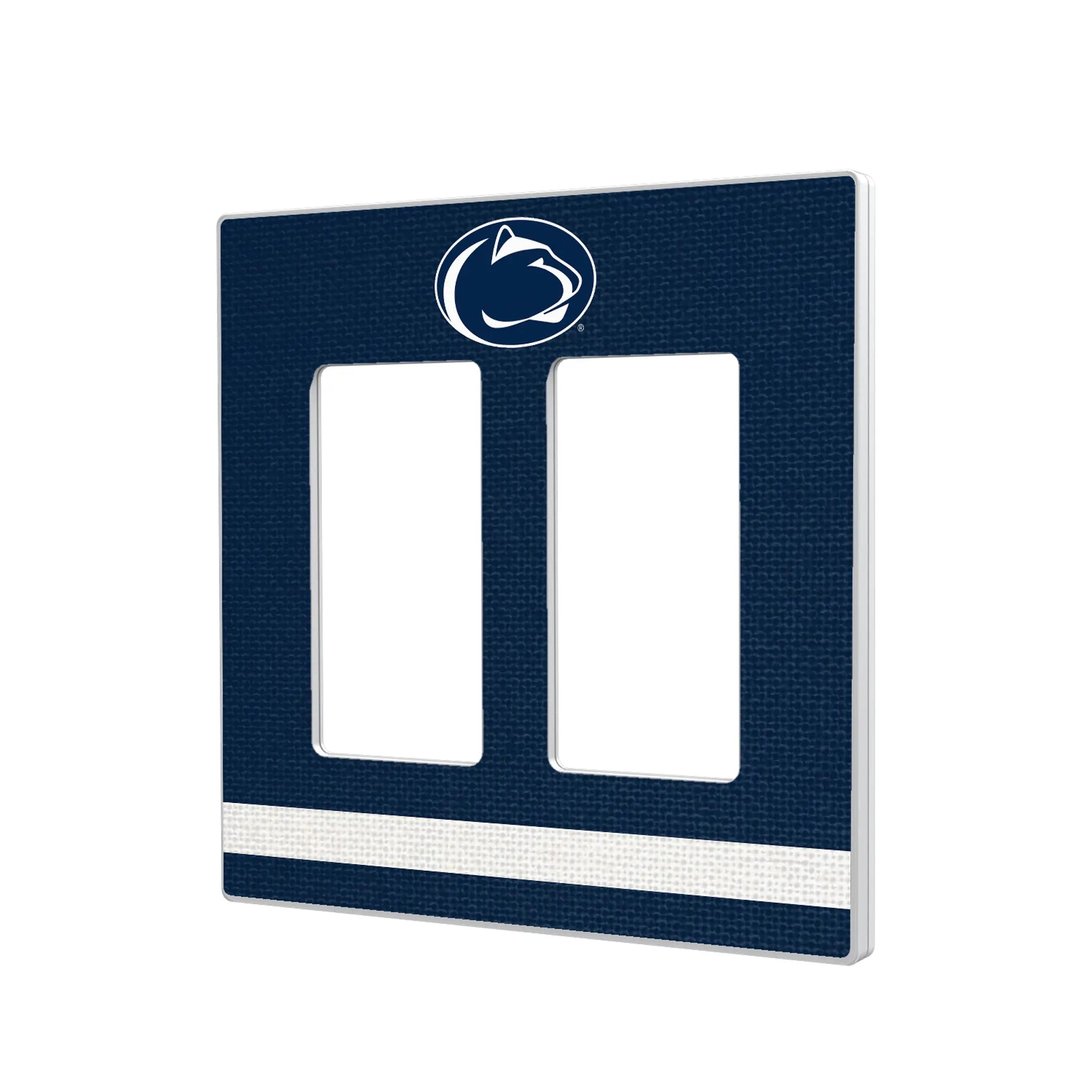 Pennsylvania State University Nittany Lions Stripe Hidden-Screw Light Switch Plate