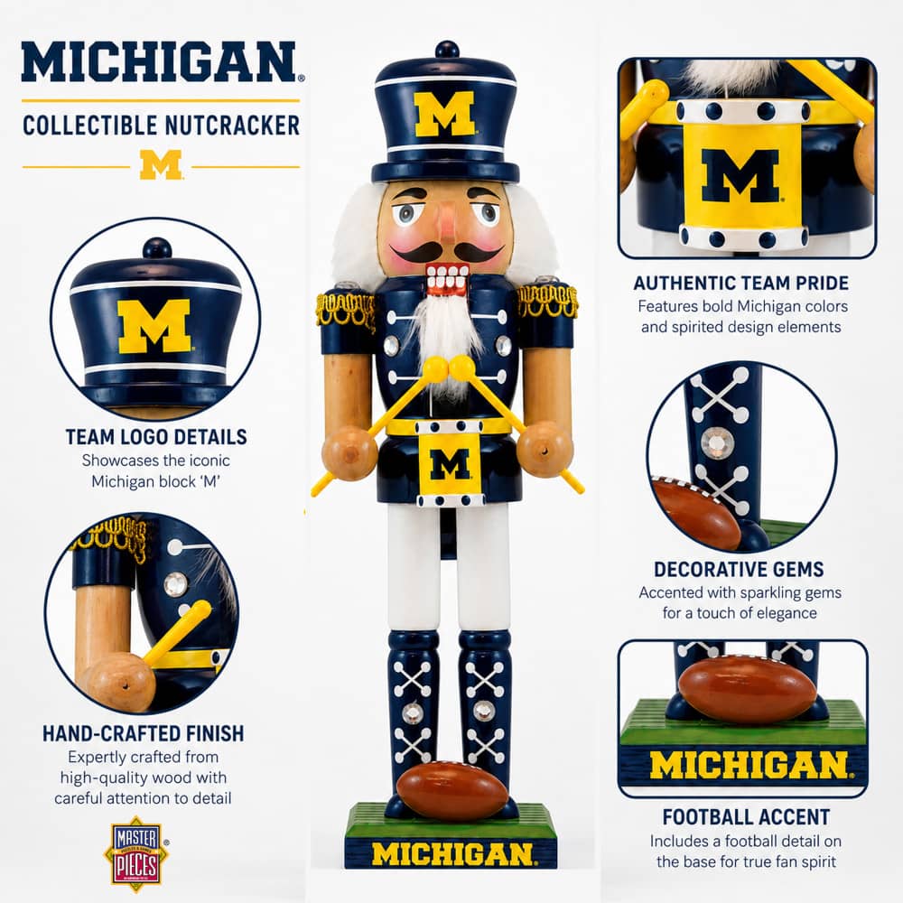 Michigan Wolverines Collectible Nutcracker