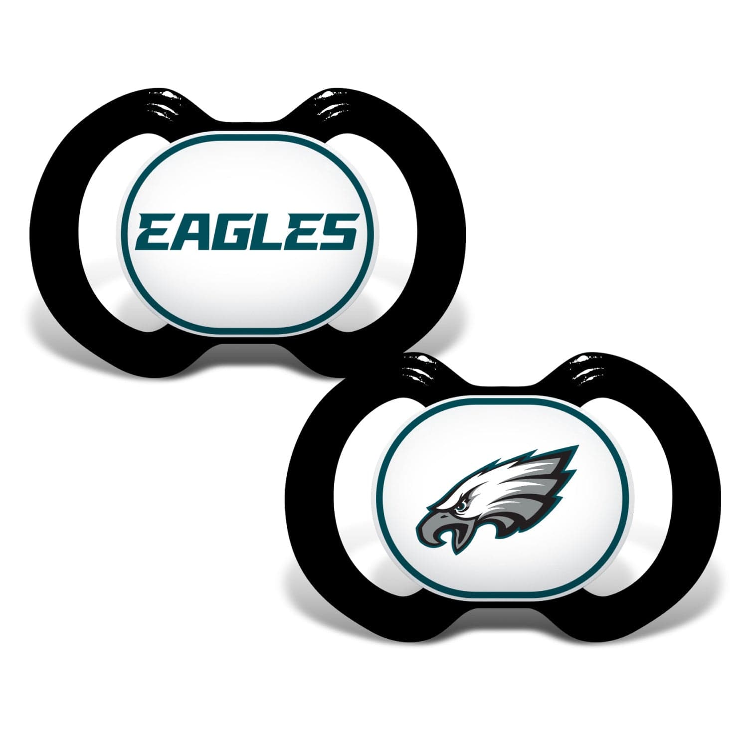 Philadelphia Eagles Pacifier 2-Pack for Infants - Sports Gifts, Sports Memorabilia, Sports Collectibles, Fan Shop
