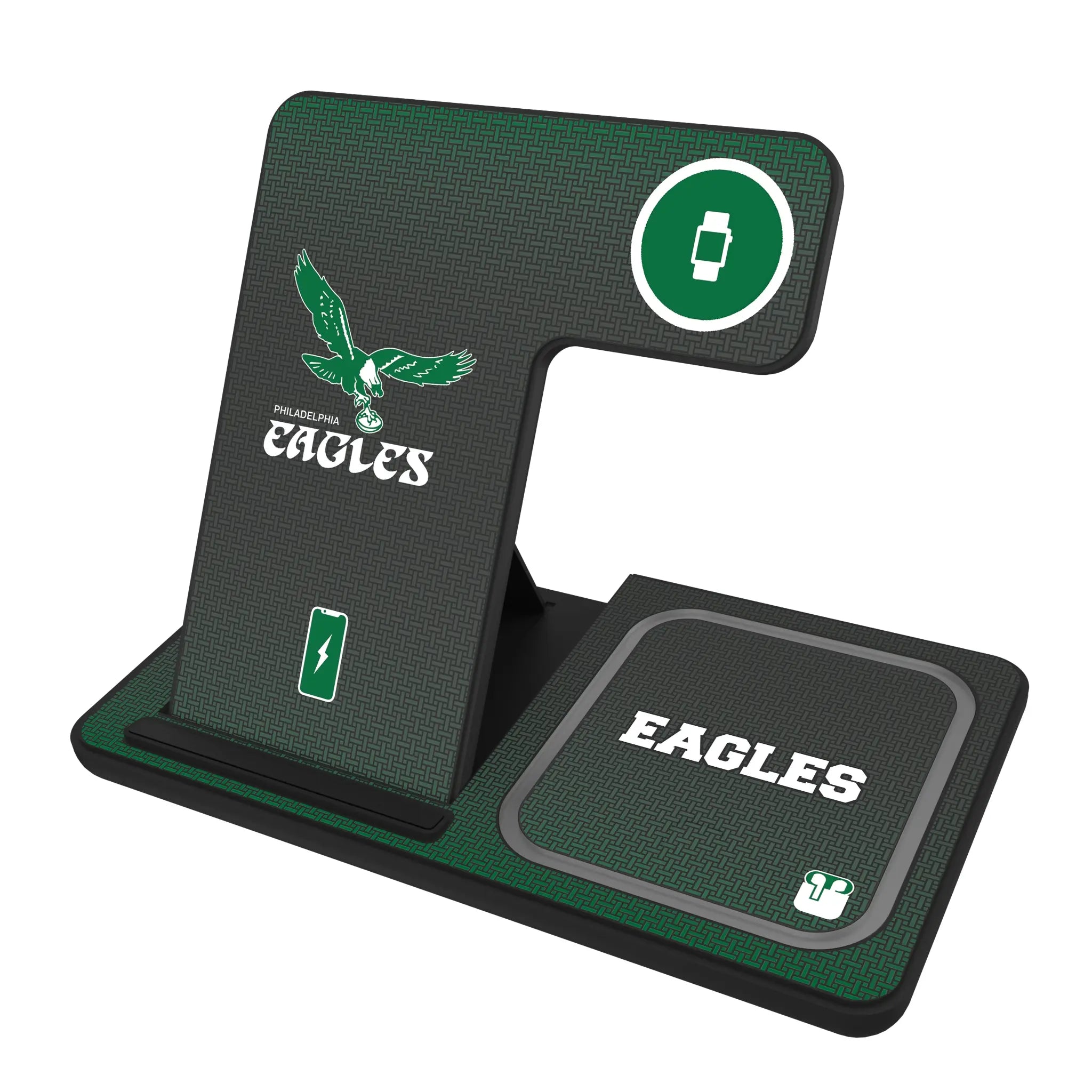 Philadelphia Eagles 1973-1995 Historic Collection Linen 3 in 1 Charging Station
