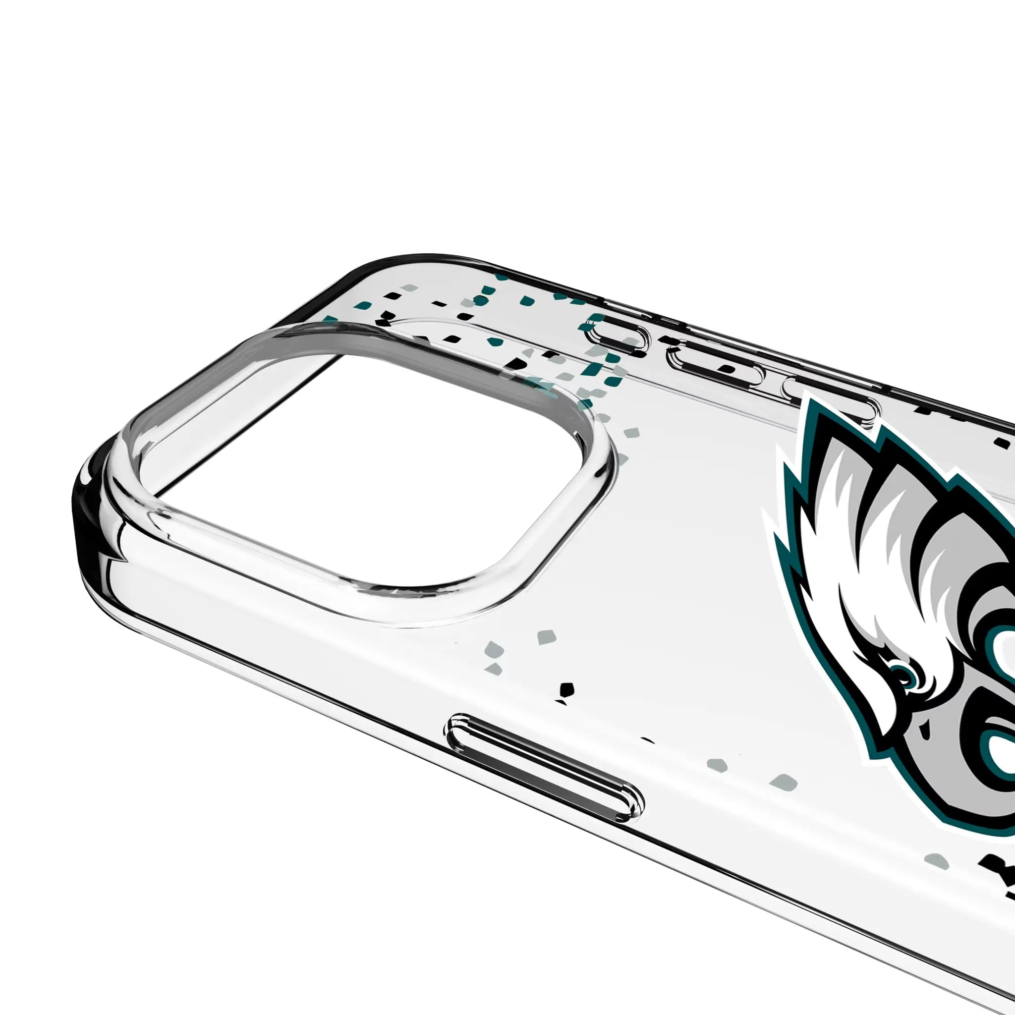 Philadelphia Eagles Confetti Clear Phone Case for Apple iPhone