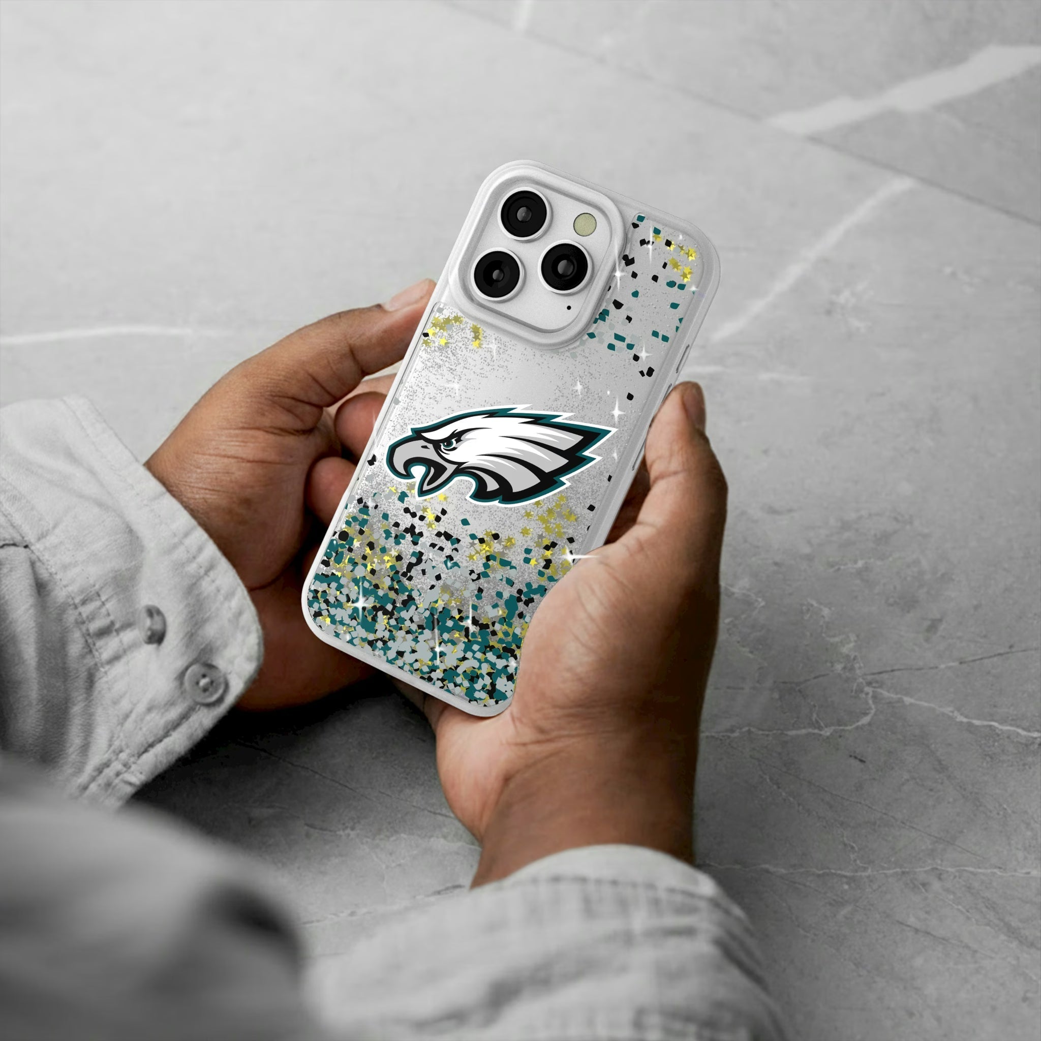 Philadelphia Eagles Confetti Glitter Phone Case