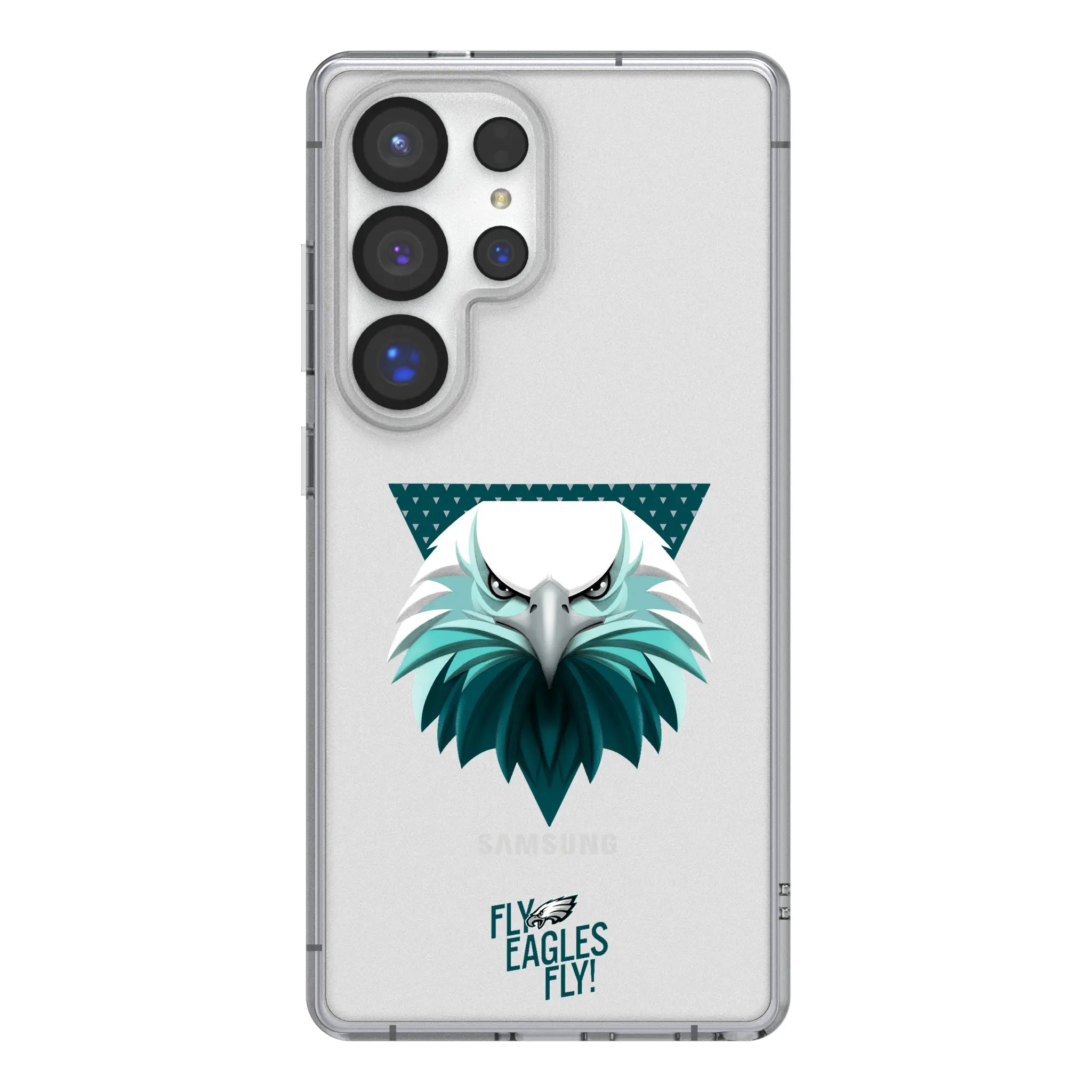 Philadelphia Eagles 2024 Edition Clear Phone Case for Samsung Galaxy