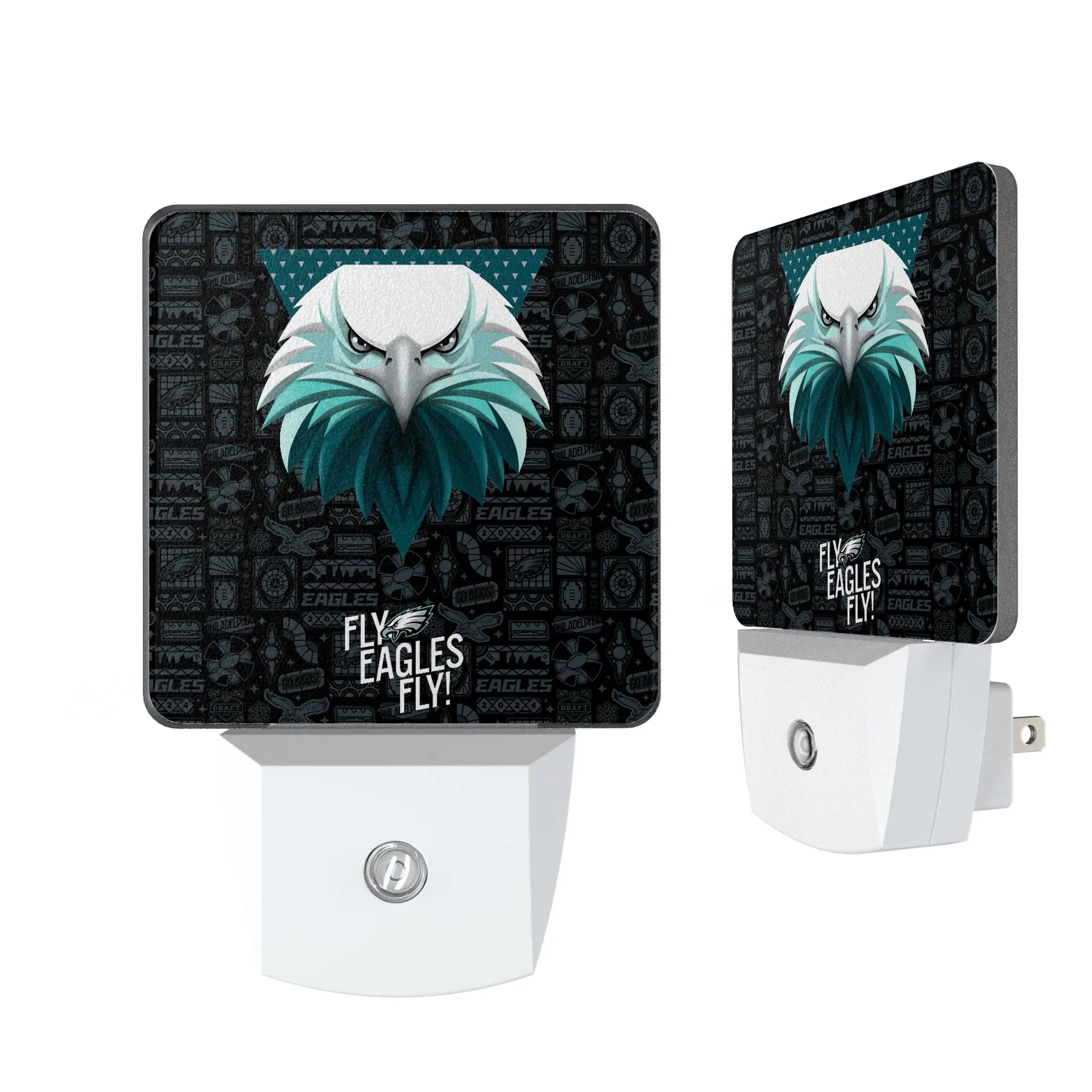 Philadelphia Eagles 2024 Illustrated Limited Edition Night Light 2-Pack