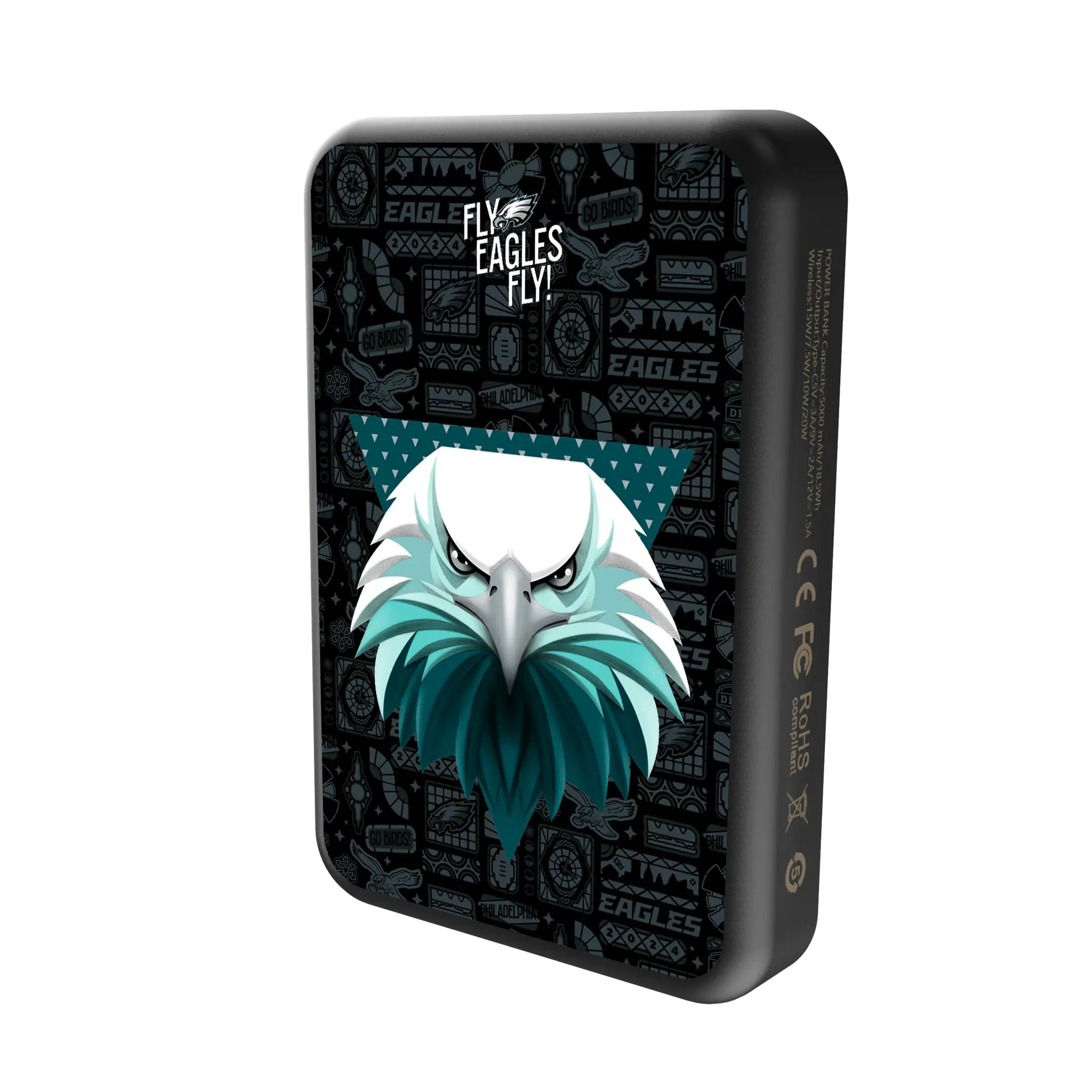 Philadelphia Eagles 2024 Illustrated Limited Edition Wireless Mag Power Bank