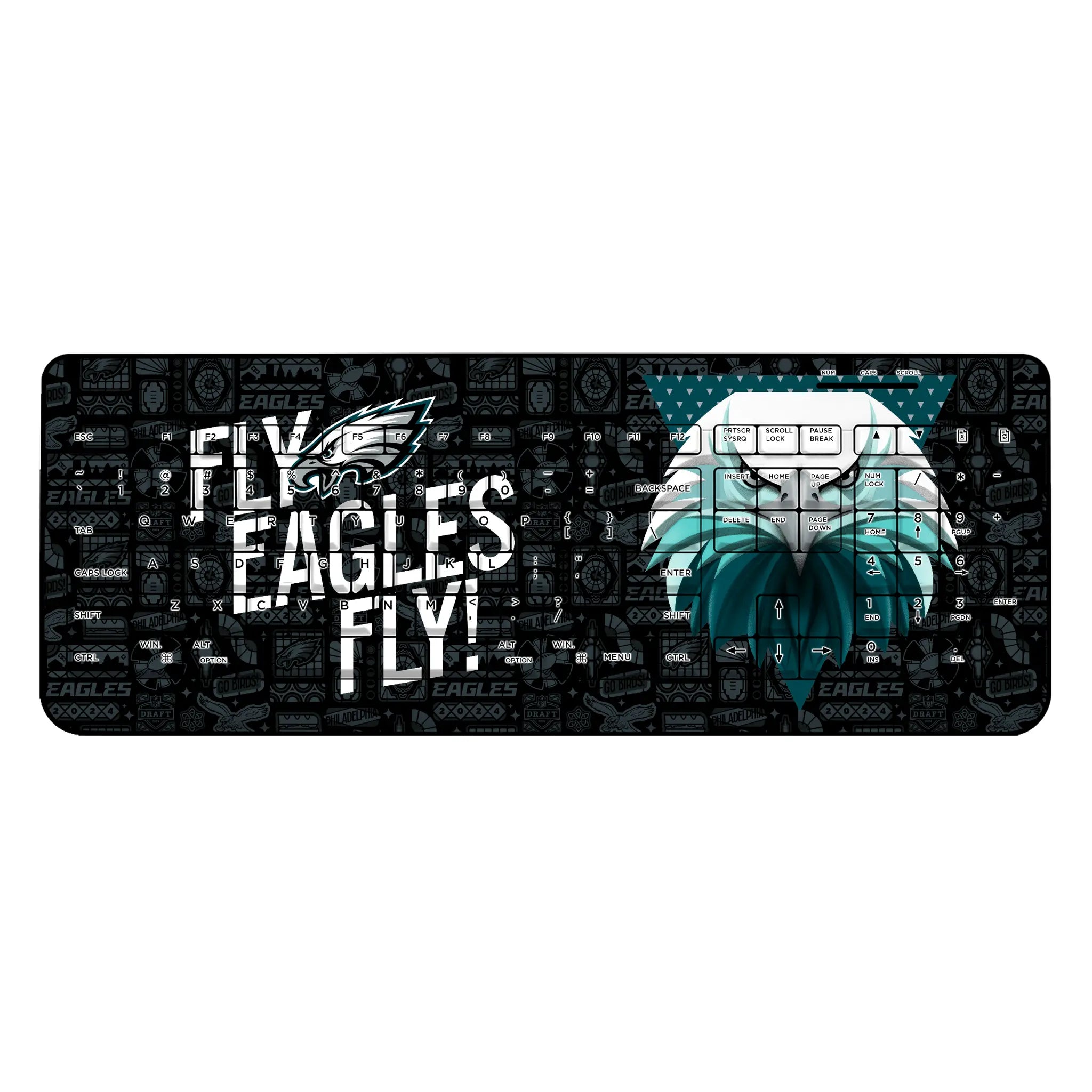 Philadelphia Eagles 2024 Illustrated Limited Edition Wireless USB Keyboard