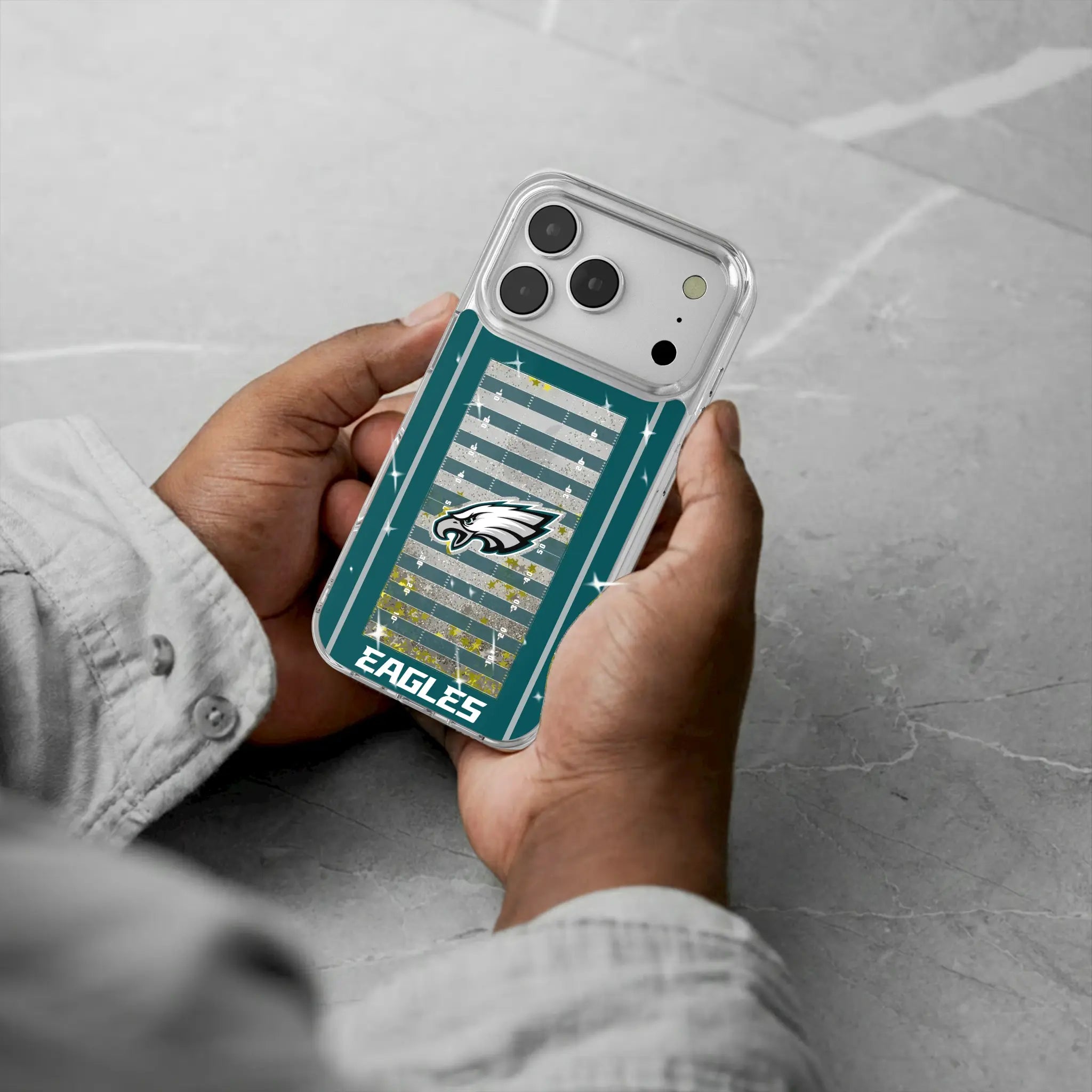 Philadelphia Eagles Field Glitter Phone Case