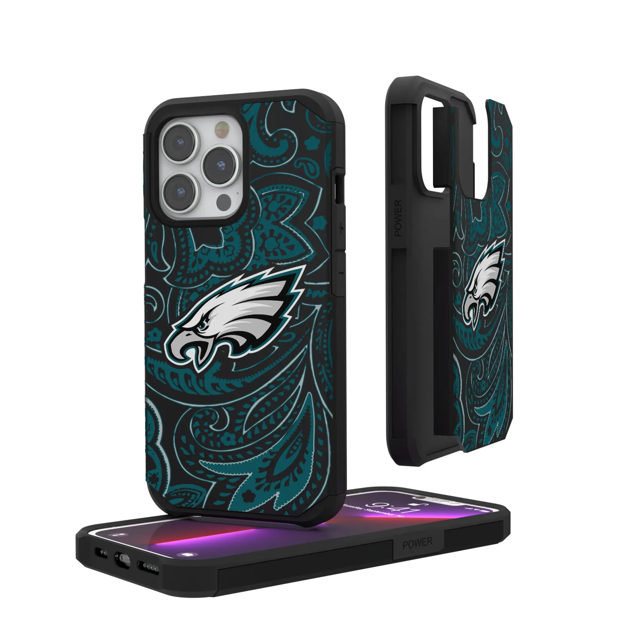Philadelphia Eagles Paisley Rugged Phone Case
