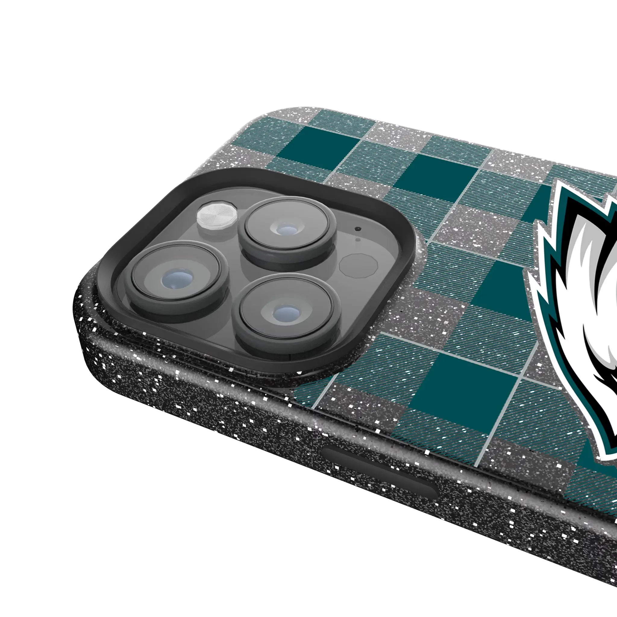 Philadelphia Eagles Plaid Bling Phone Case