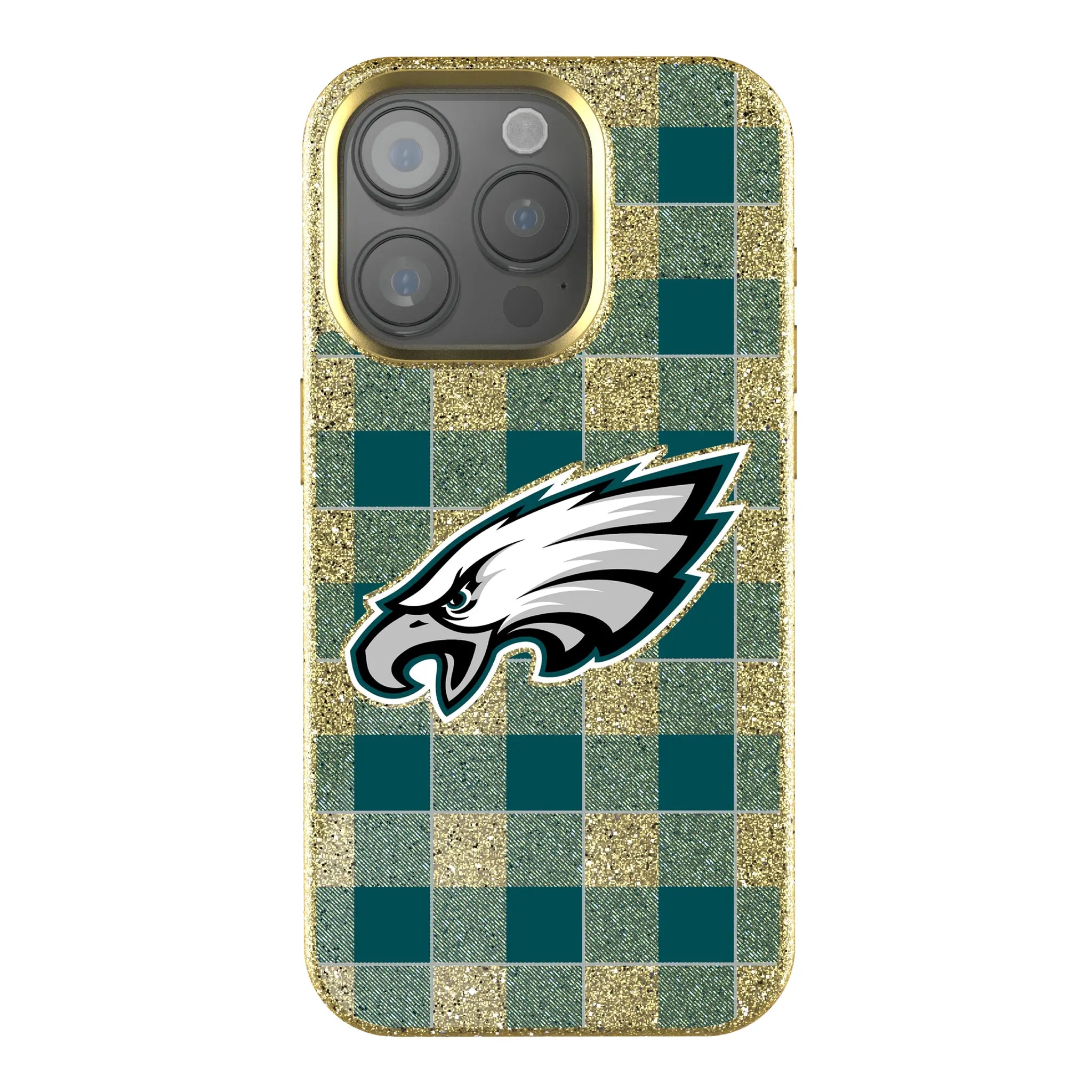 Philadelphia Eagles Plaid Bling Phone Case