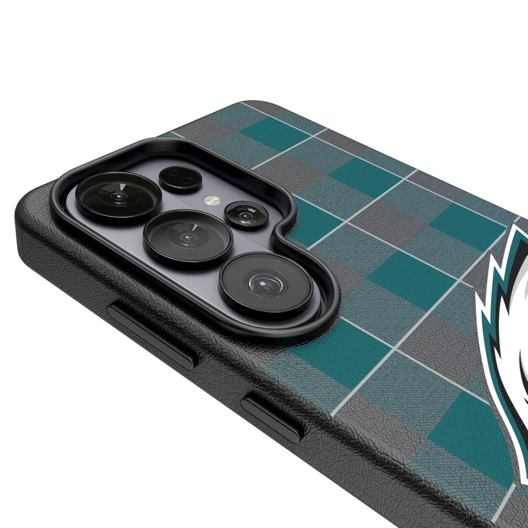 Philadelphia Eagles Plaid MagSafe Compatible Phone Case for Samsung Galaxy