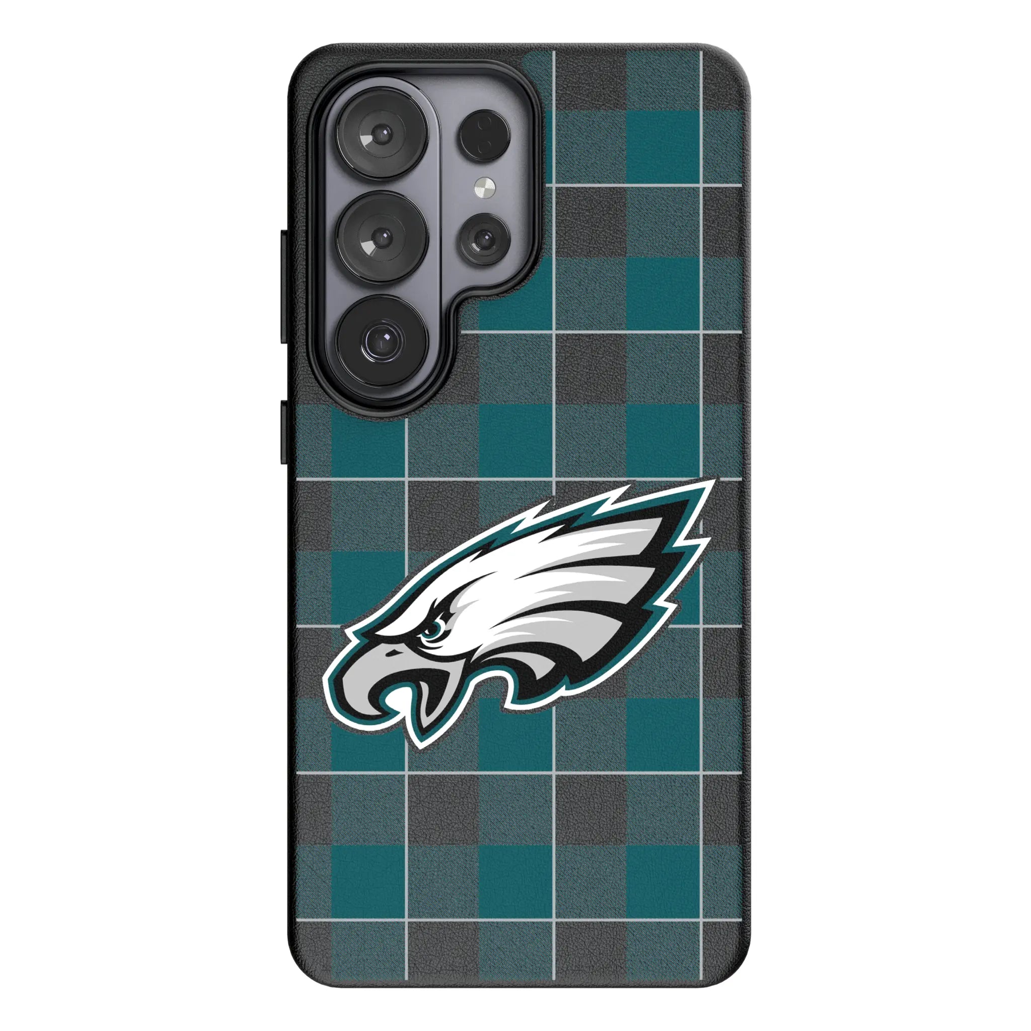 Philadelphia Eagles Plaid MagSafe Compatible Phone Case for Samsung Galaxy