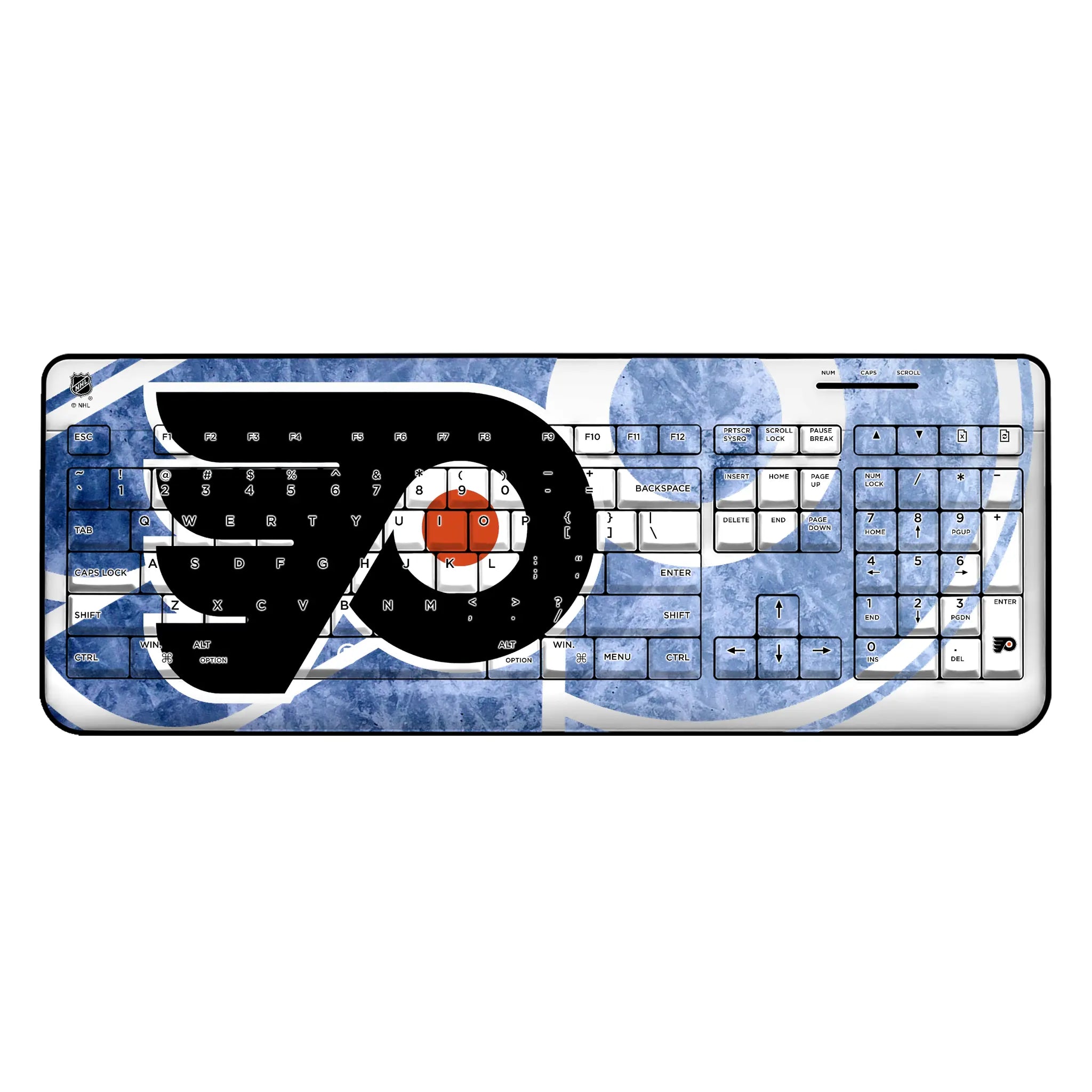 Philadelphia Flyers Ice Tilt Wireless USB Keyboard