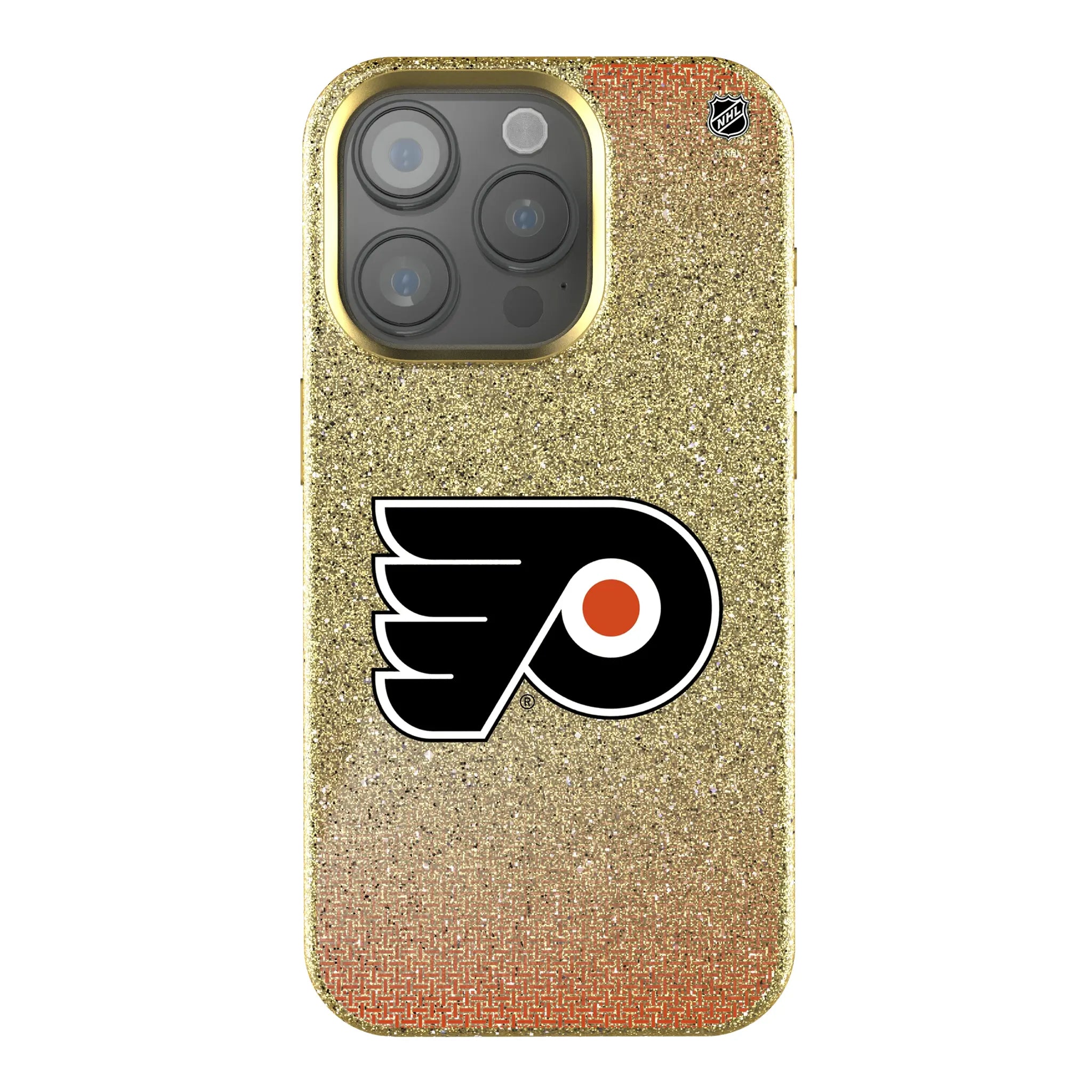 Philadelphia Flyers Linen Bling Phone Case for Apple iPhone