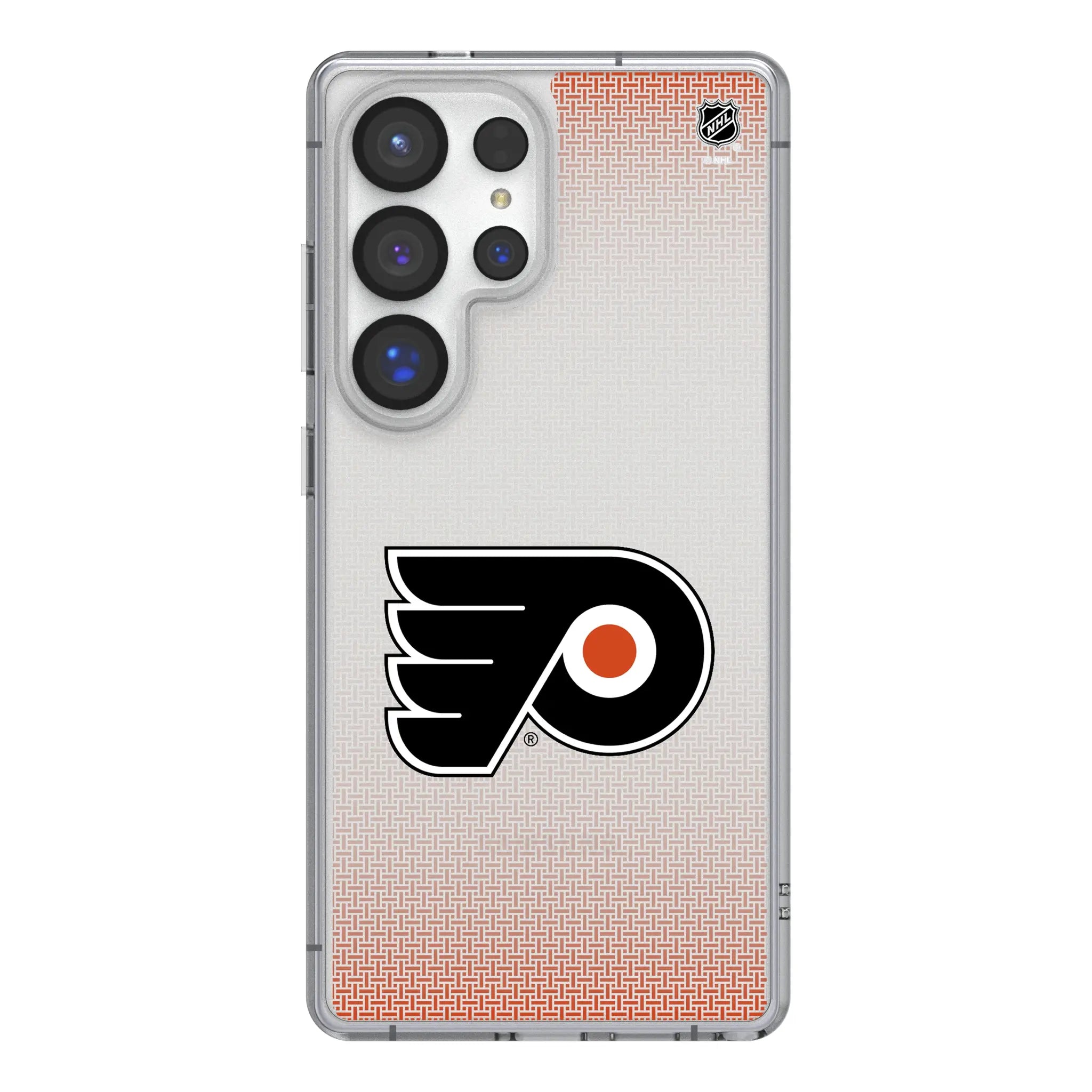 Philadelphia Flyers Linen Clear Phone Case for Samsung Galaxy