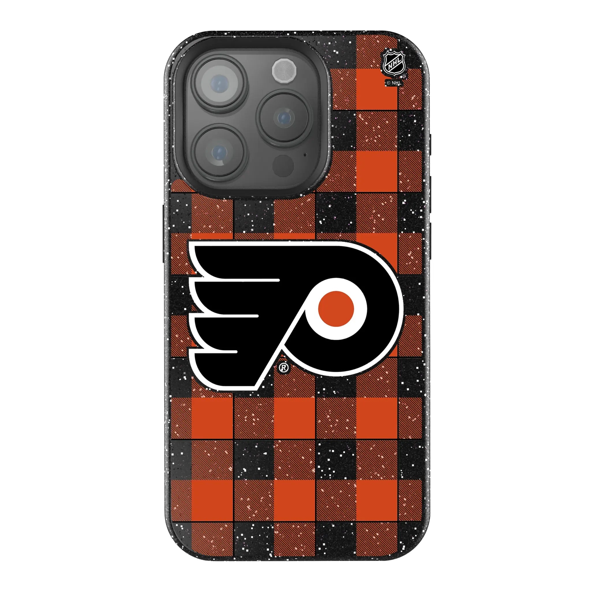 Philadelphia Flyers Plaid Bling Phone Case