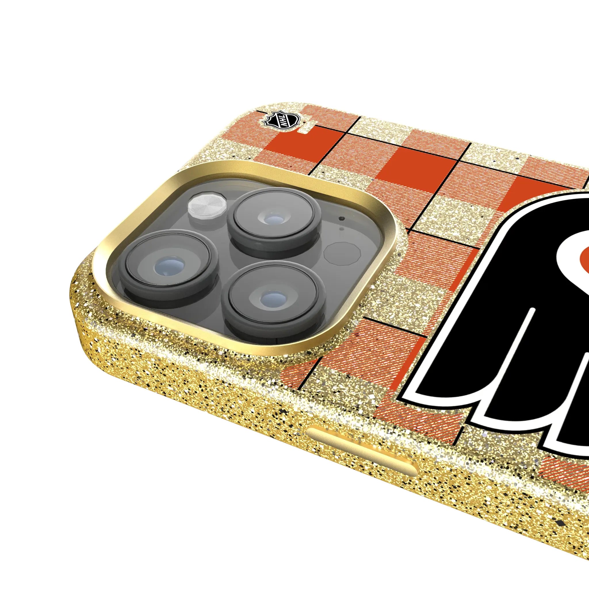 Philadelphia Flyers Plaid Bling Phone Case