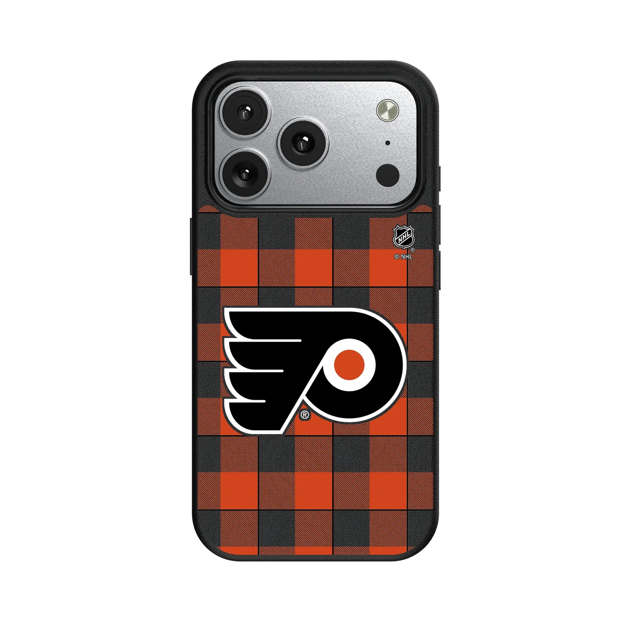 Philadelphia Flyers Plaid MagSafe Compatible Phone Case for Apple iPhone