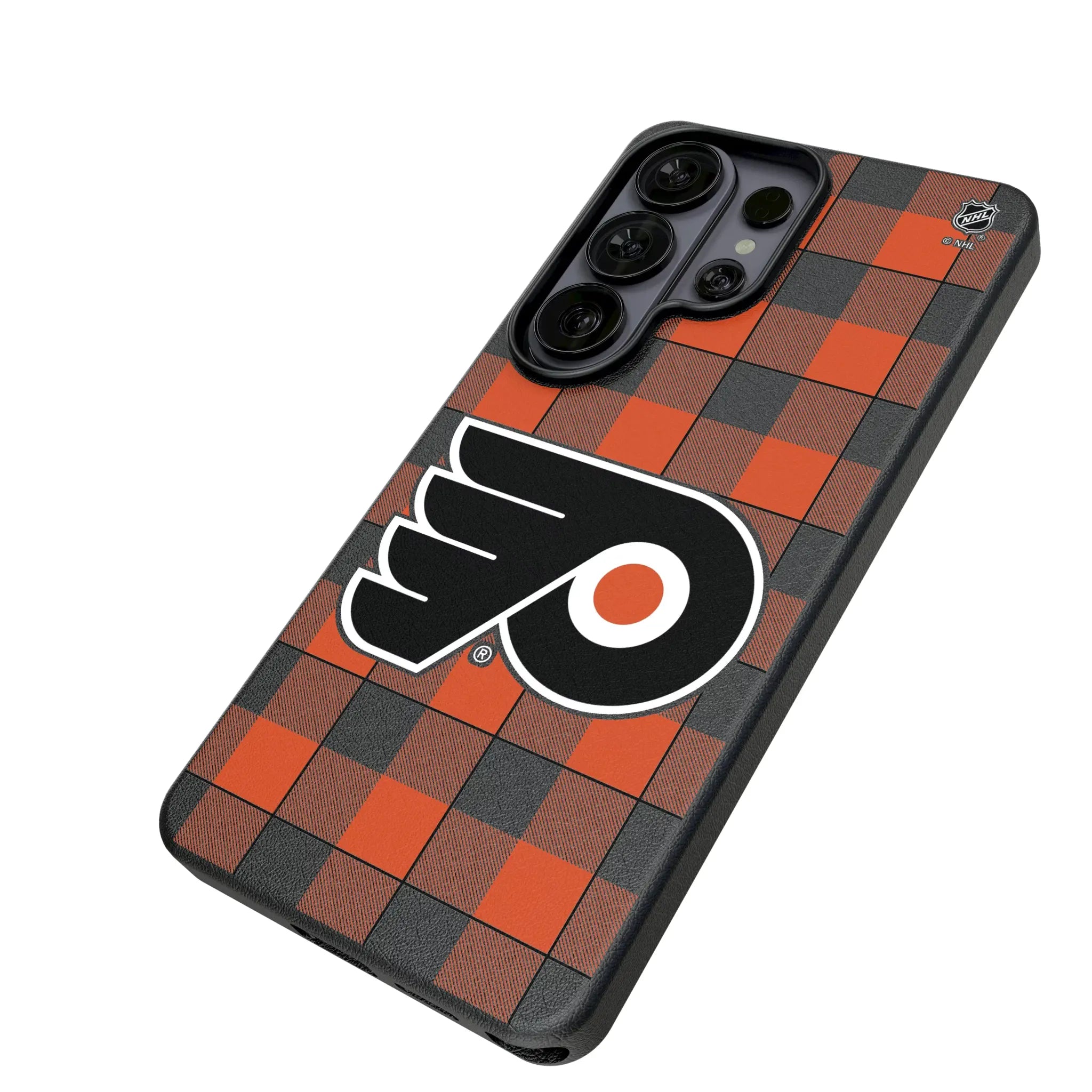 Philadelphia Flyers Plaid MagSafe Compatible Phone Case for Samsung Galaxy