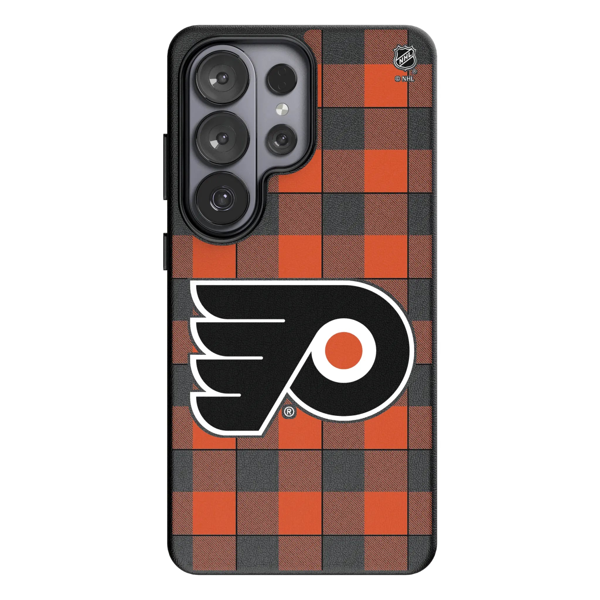 Philadelphia Flyers Plaid MagSafe Compatible Phone Case for Samsung Galaxy