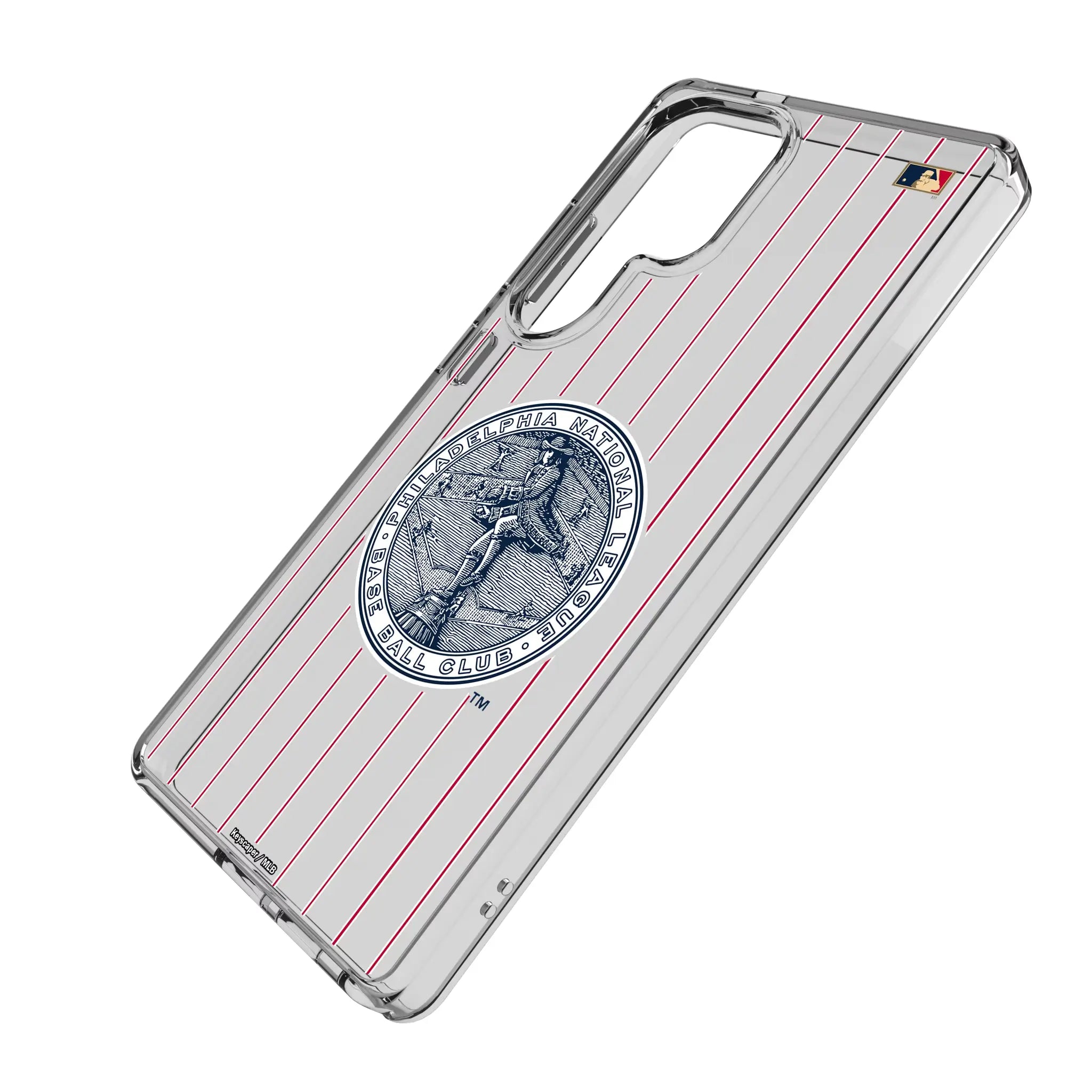 Philadelphia Phillies 1915-1943 - Cooperstown Collection Pinstripe Clear Phone Case for Samsung Galaxy