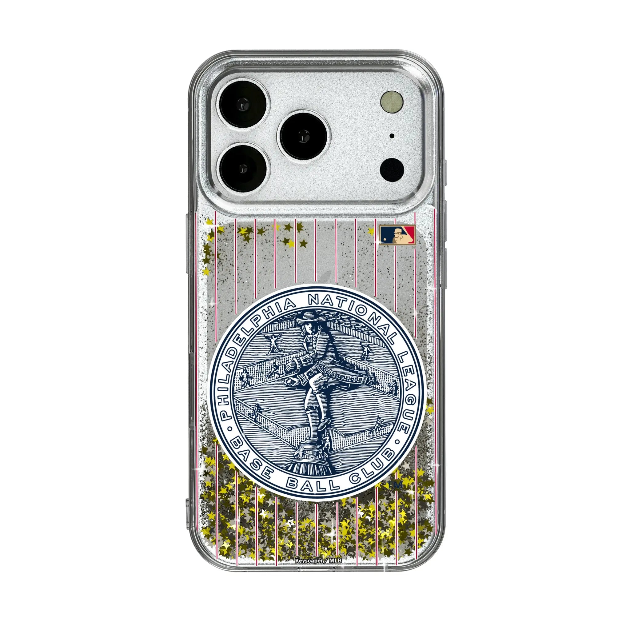 Philadelphia Phillies 1915-1943 - Cooperstown Collection Pinstripe Glitter Phone Case