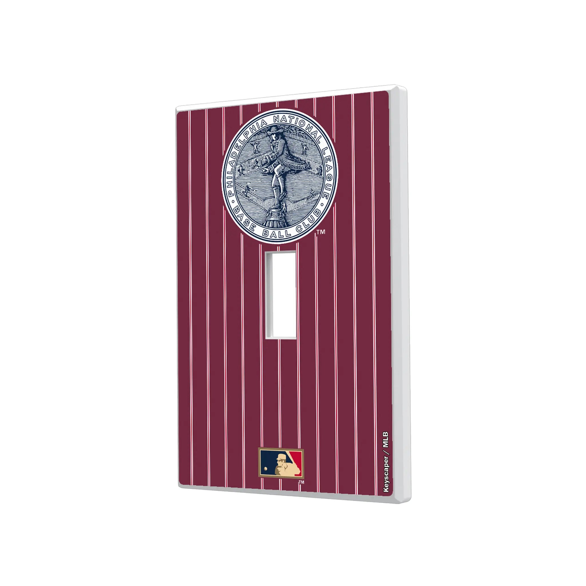 Philadelphia Phillies 1915-1943 - Cooperstown Collection Pinstripe Hidden-Screw Light Switch Plate