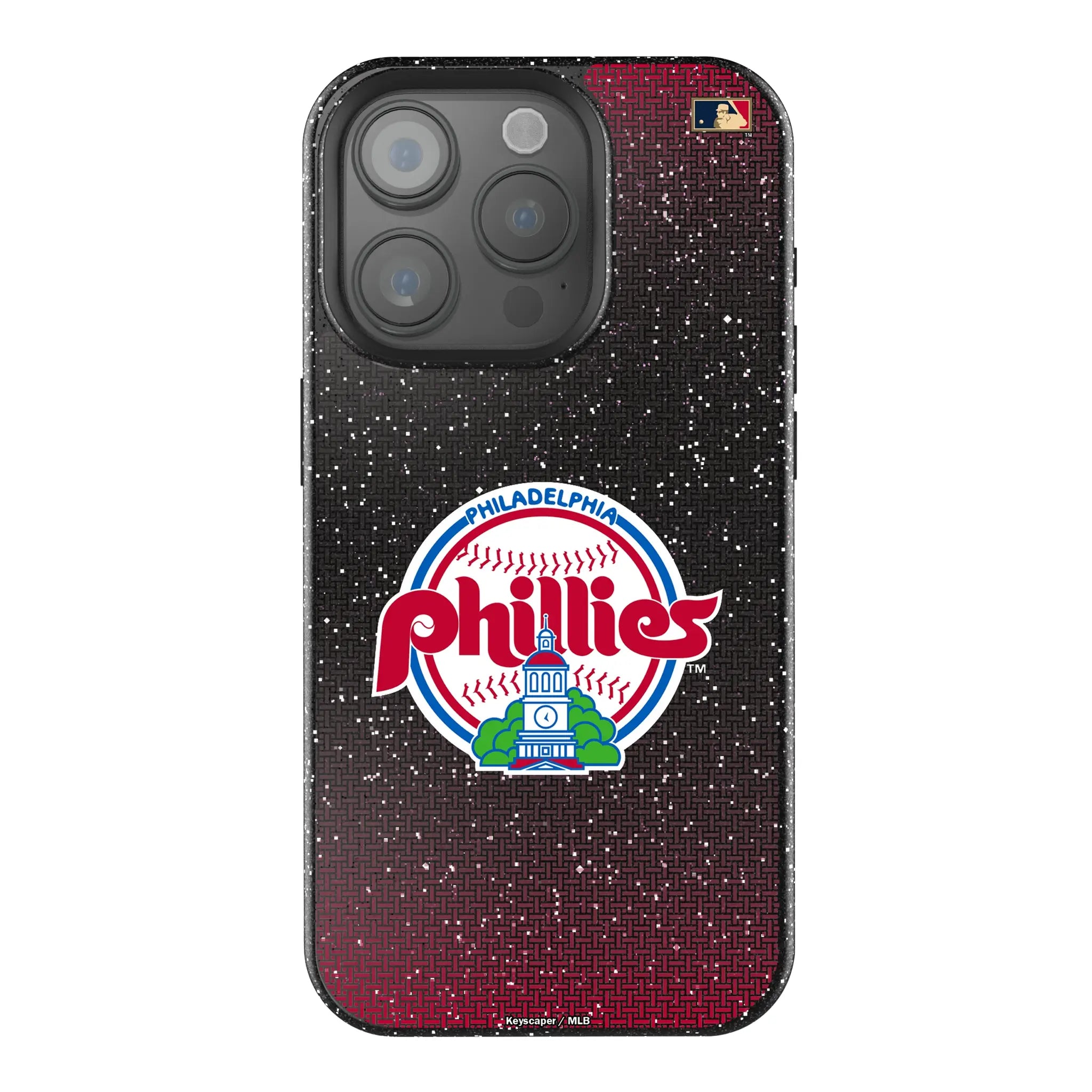 Philadelphia Phillies 1984-1991 - Cooperstown Collection Linen Bling Phone Case for Apple iPhone