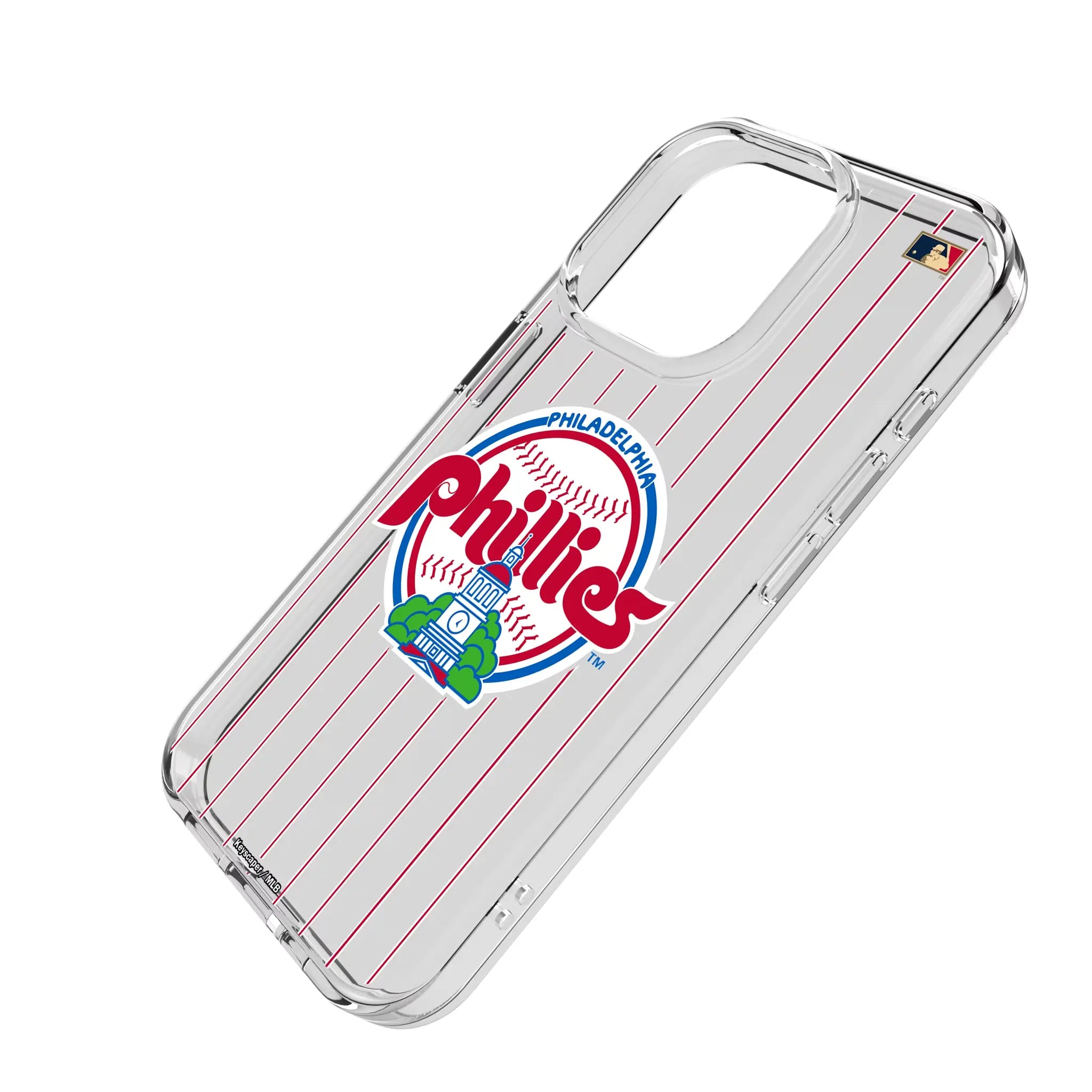 Philadelphia Phillies 1984-1991 - Cooperstown Collection Pinstripe Clear Phone Case for Apple iPhone