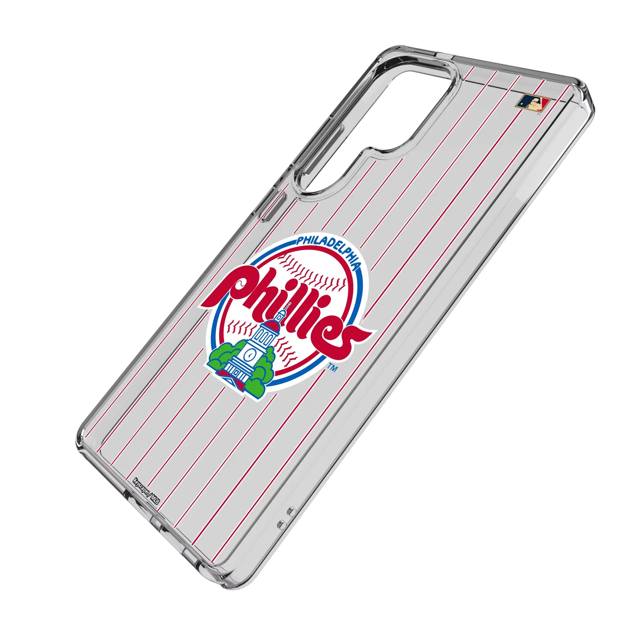 Philadelphia Phillies 1984-1991 - Cooperstown Collection Pinstripe Clear Phone Case for Samsung Galaxy