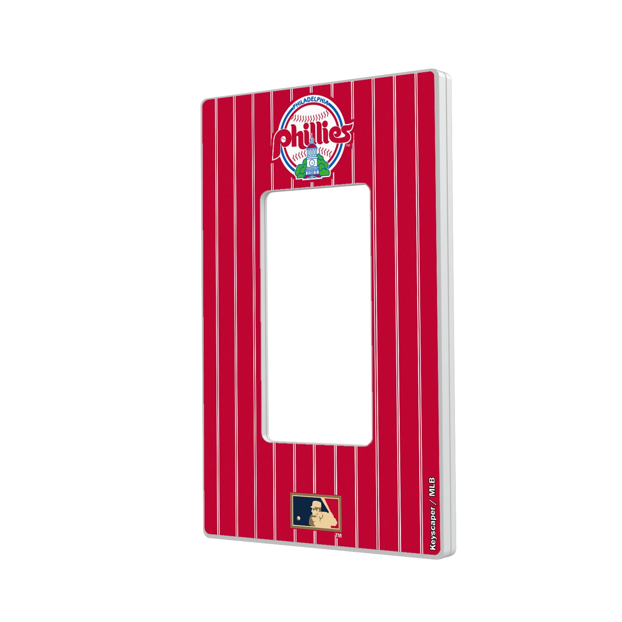 Philadelphia Phillies 1984-1991 - Cooperstown Collection Pinstripe Hidden-Screw Light Switch Plate