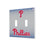 Philadelphia Phillies Linen Hidden-Screw Light Switch Plate