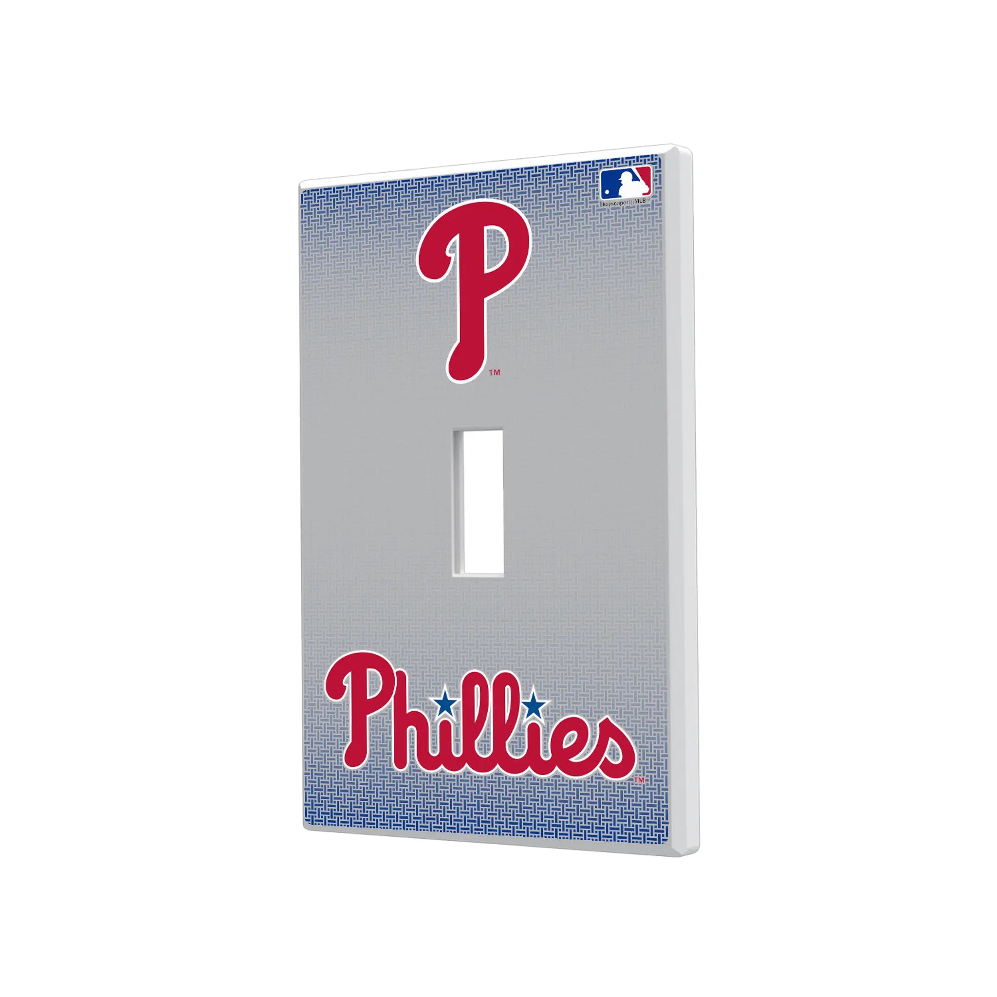 Philadelphia Phillies Linen Hidden-Screw Light Switch Plate