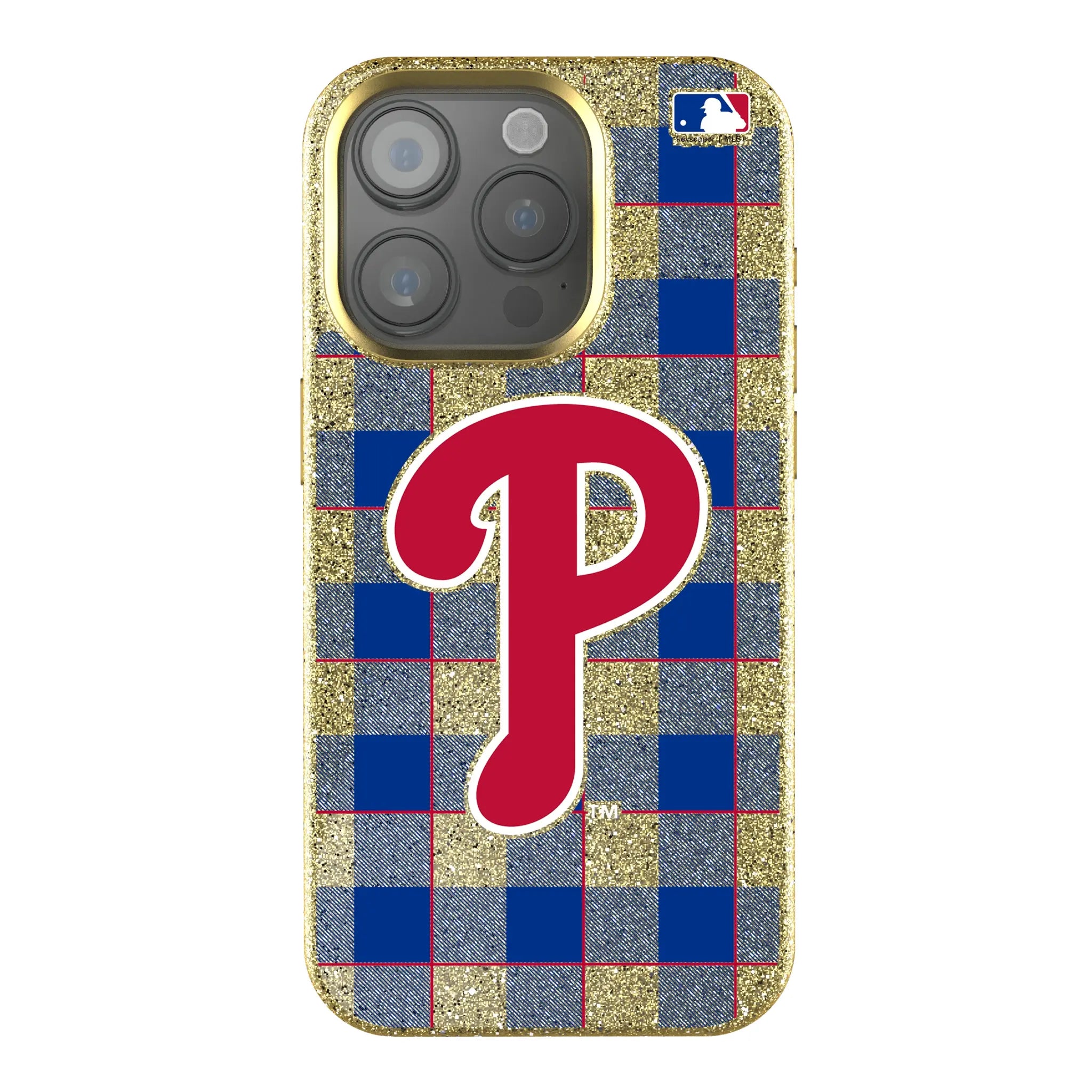 Philadelphia Phillies Plaid Bling Phone Case