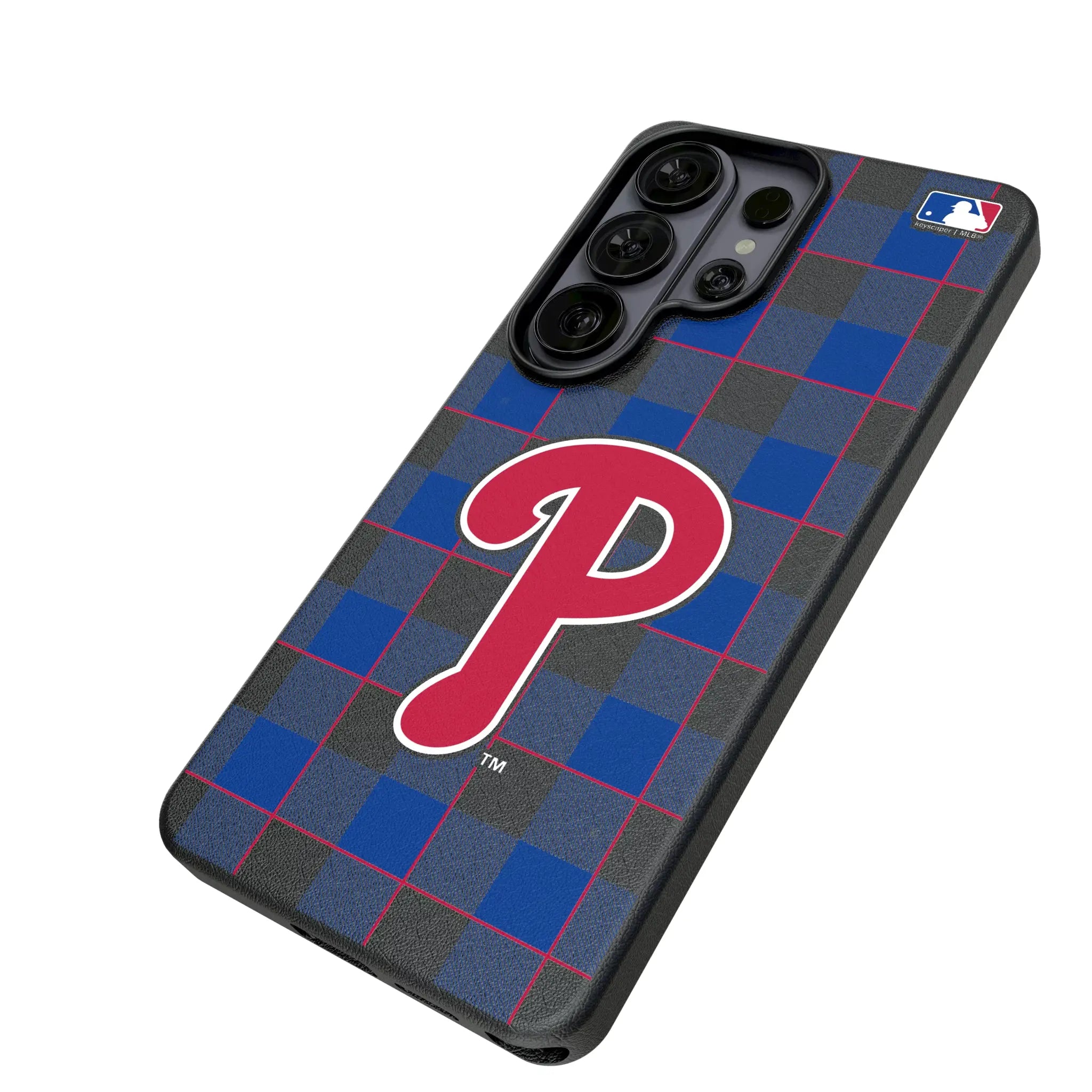Philadelphia Phillies Plaid MagSafe Compatible Phone Case for Samsung Galaxy