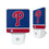 Philadelphia Phillies Stripe Night Light 2-Pack