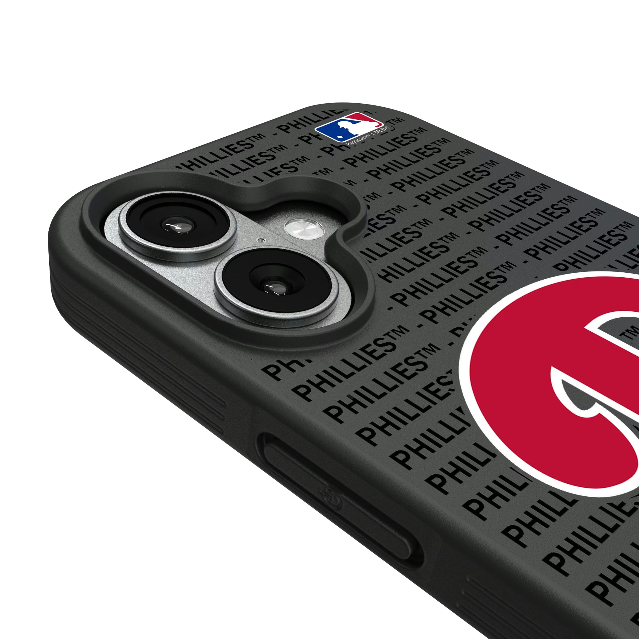 Philadelphia Phillies Text Backdrop Bump Phone Case - Sports Gifts, Sports Memorabilia, Sports Collectibles, Fan Shop
