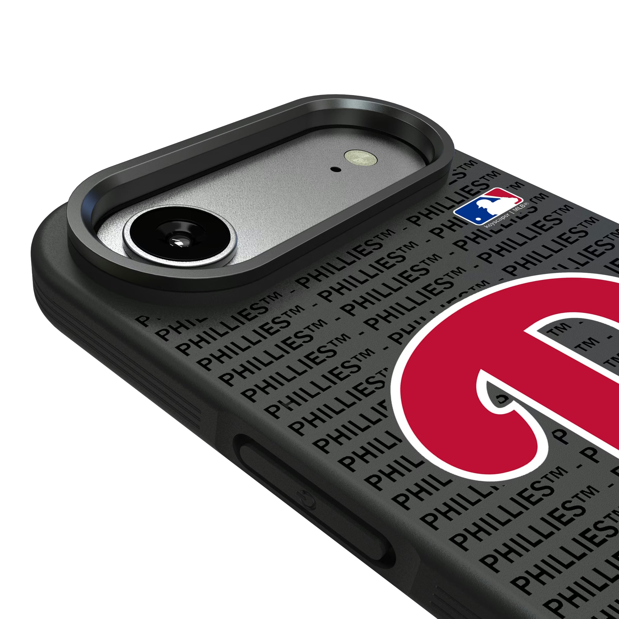 Philadelphia Phillies Text Backdrop Bump Phone Case - Sports Gifts, Sports Memorabilia, Sports Collectibles, Fan Shop