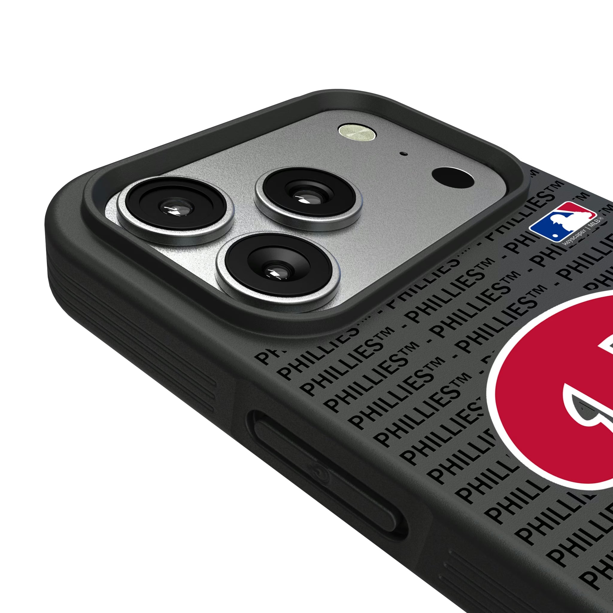 Philadelphia Phillies Text Backdrop Bump Phone Case - Sports Gifts, Sports Memorabilia, Sports Collectibles, Fan Shop
