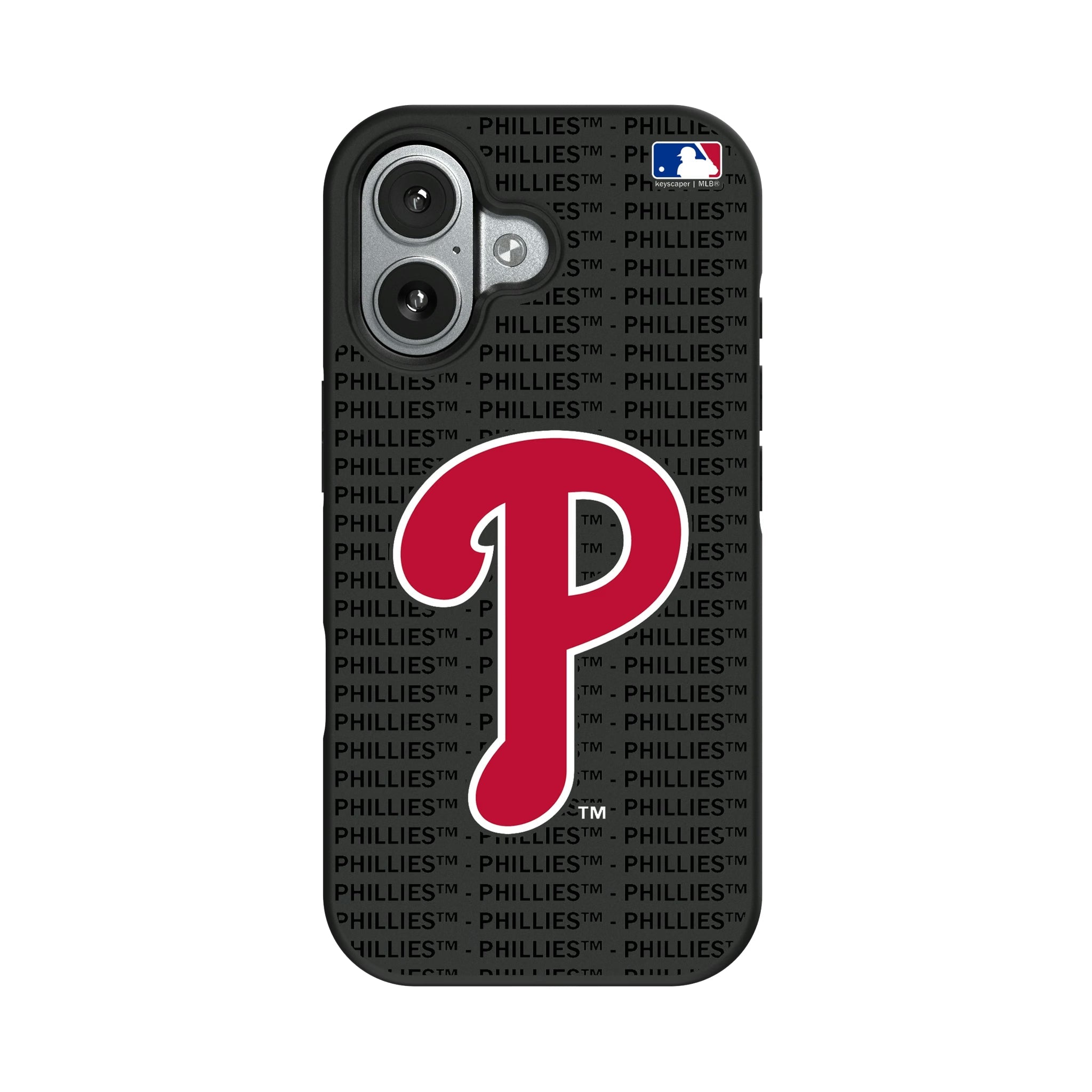 Philadelphia Phillies Text Backdrop Bump Phone Case - Sports Gifts, Sports Memorabilia, Sports Collectibles, Fan Shop